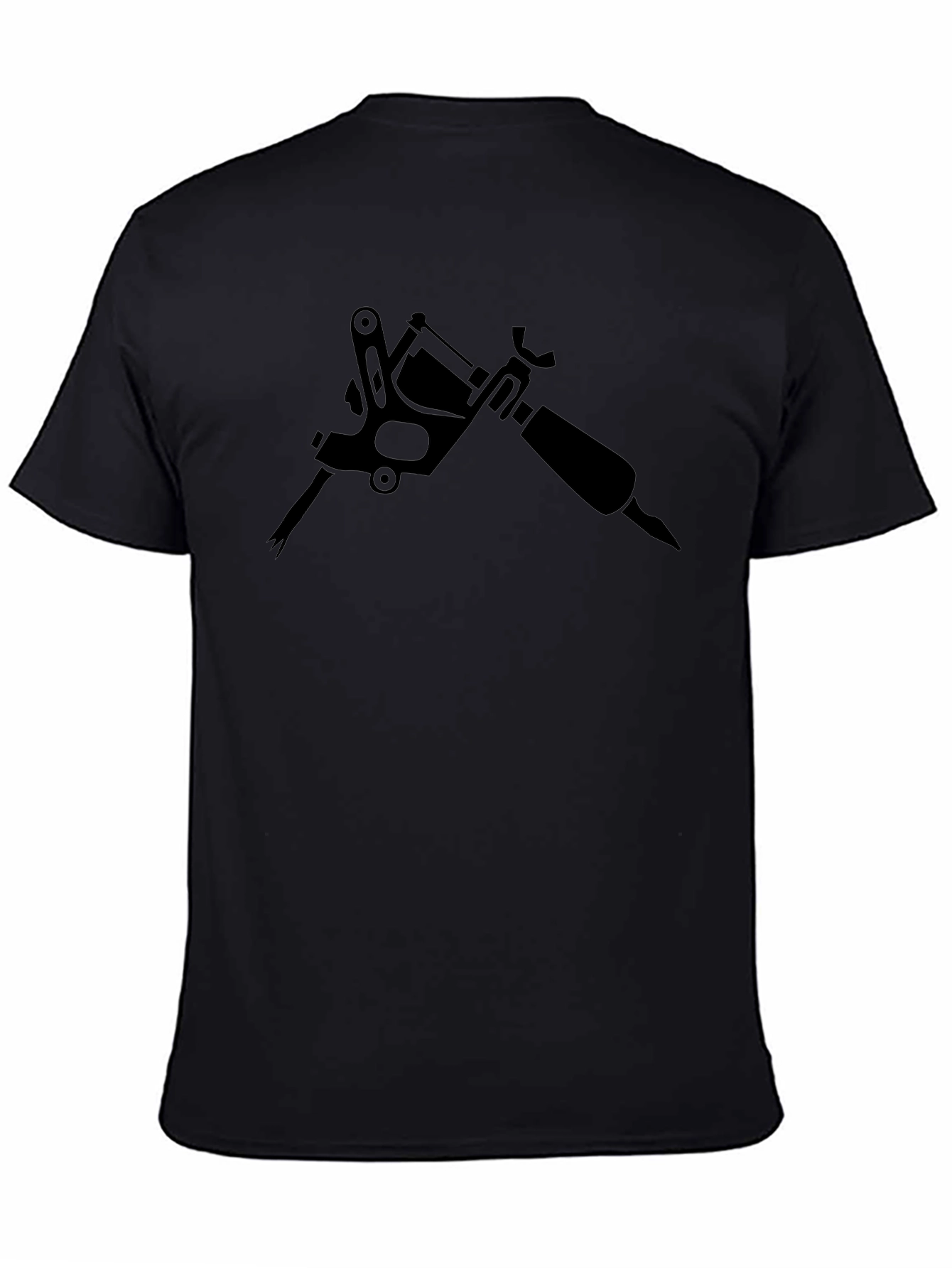 Black Tattoo Machine Graphic Tee