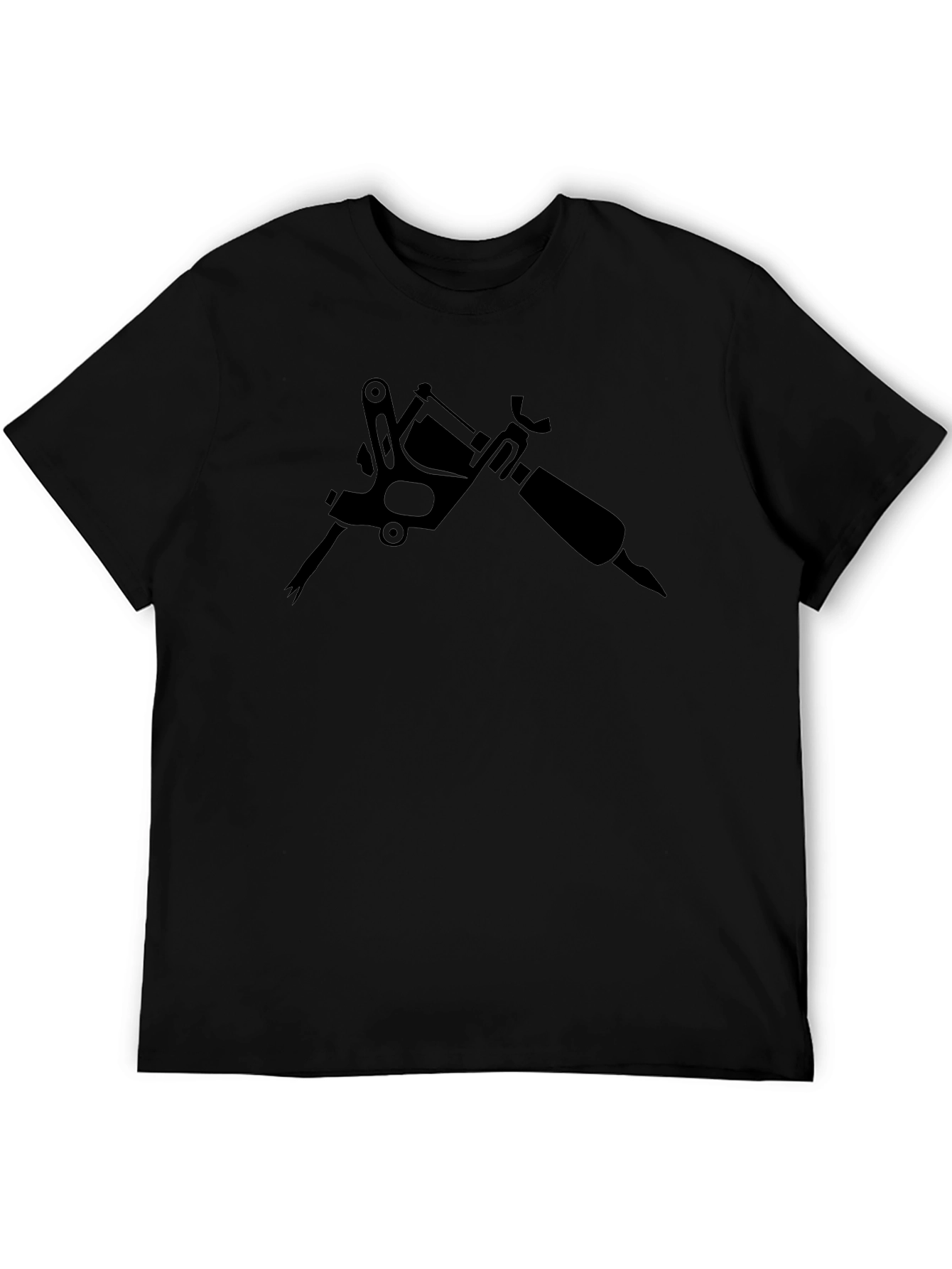 Black Tattoo Machine Graphic Tee