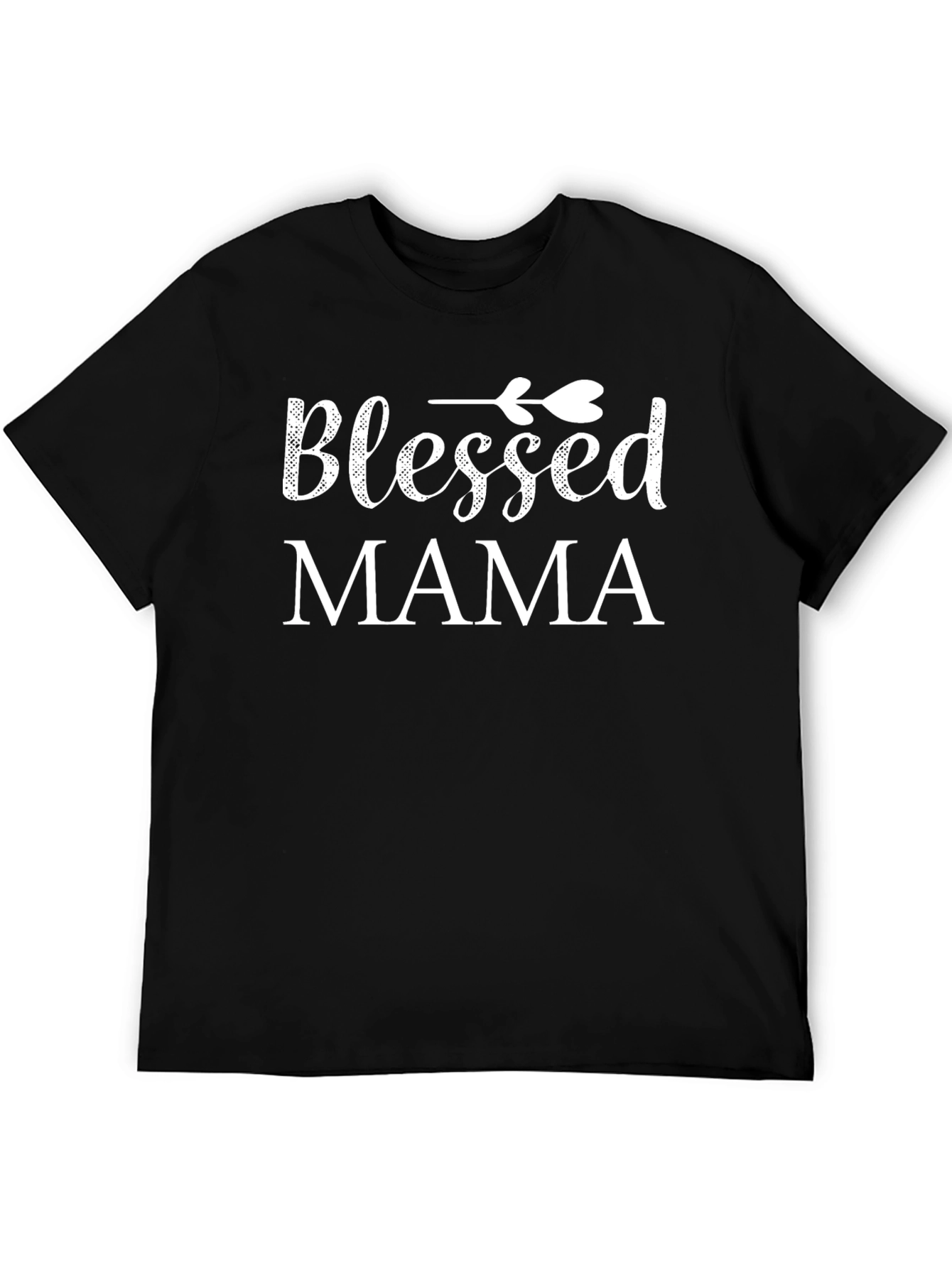 Blessed Mama Graphic T-Shirt - Black Tee