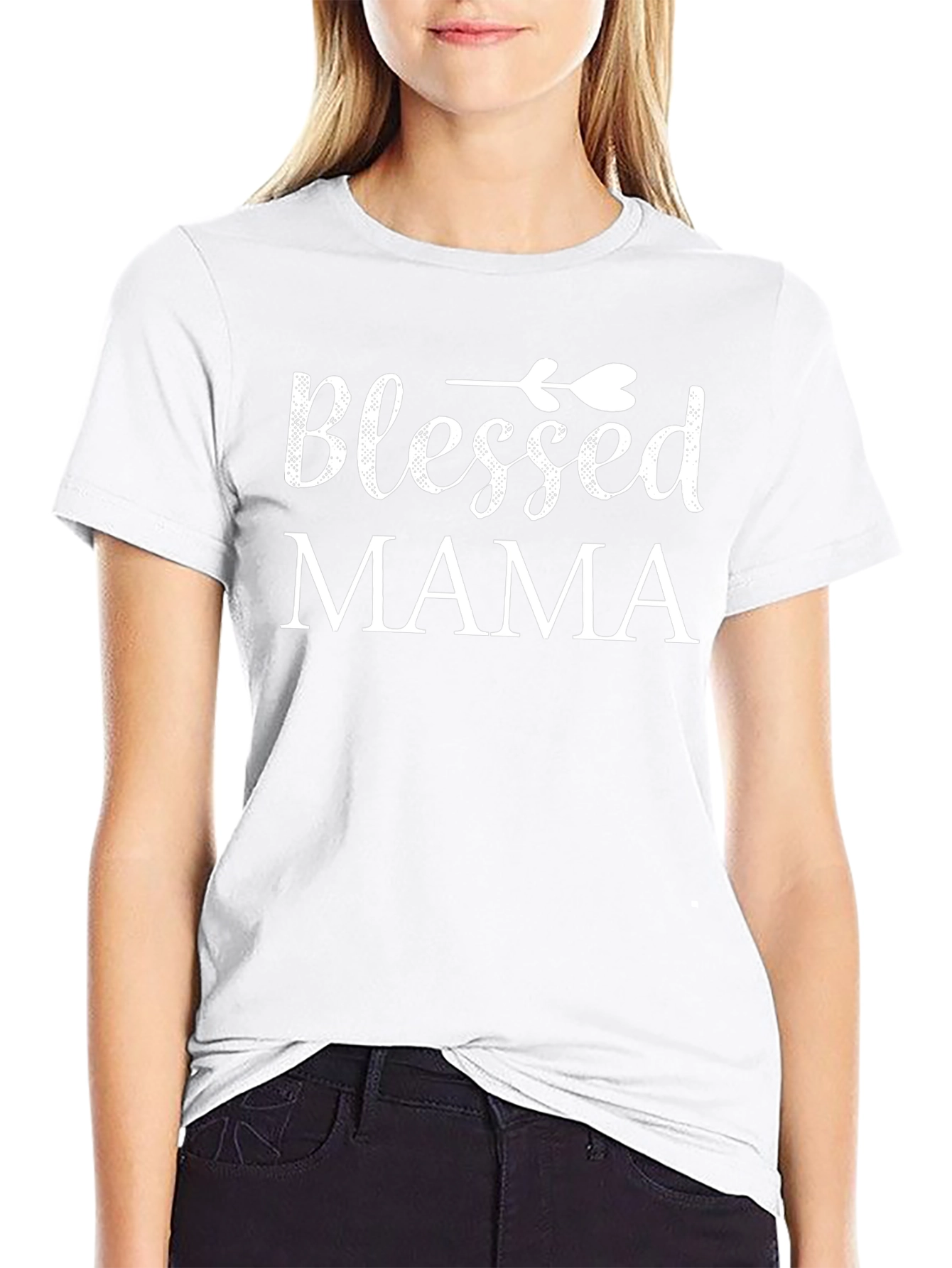 Blessed Mama Graphic T-Shirt - Black Tee