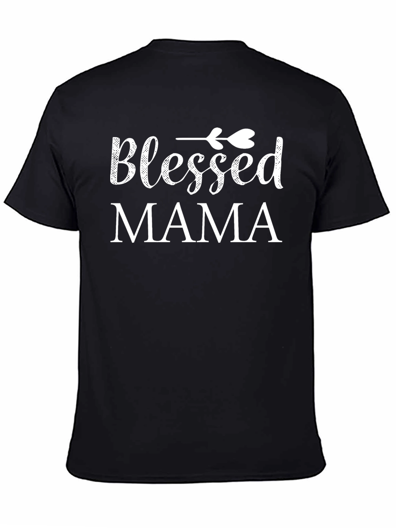 Blessed Mama Graphic T-Shirt - Black Tee