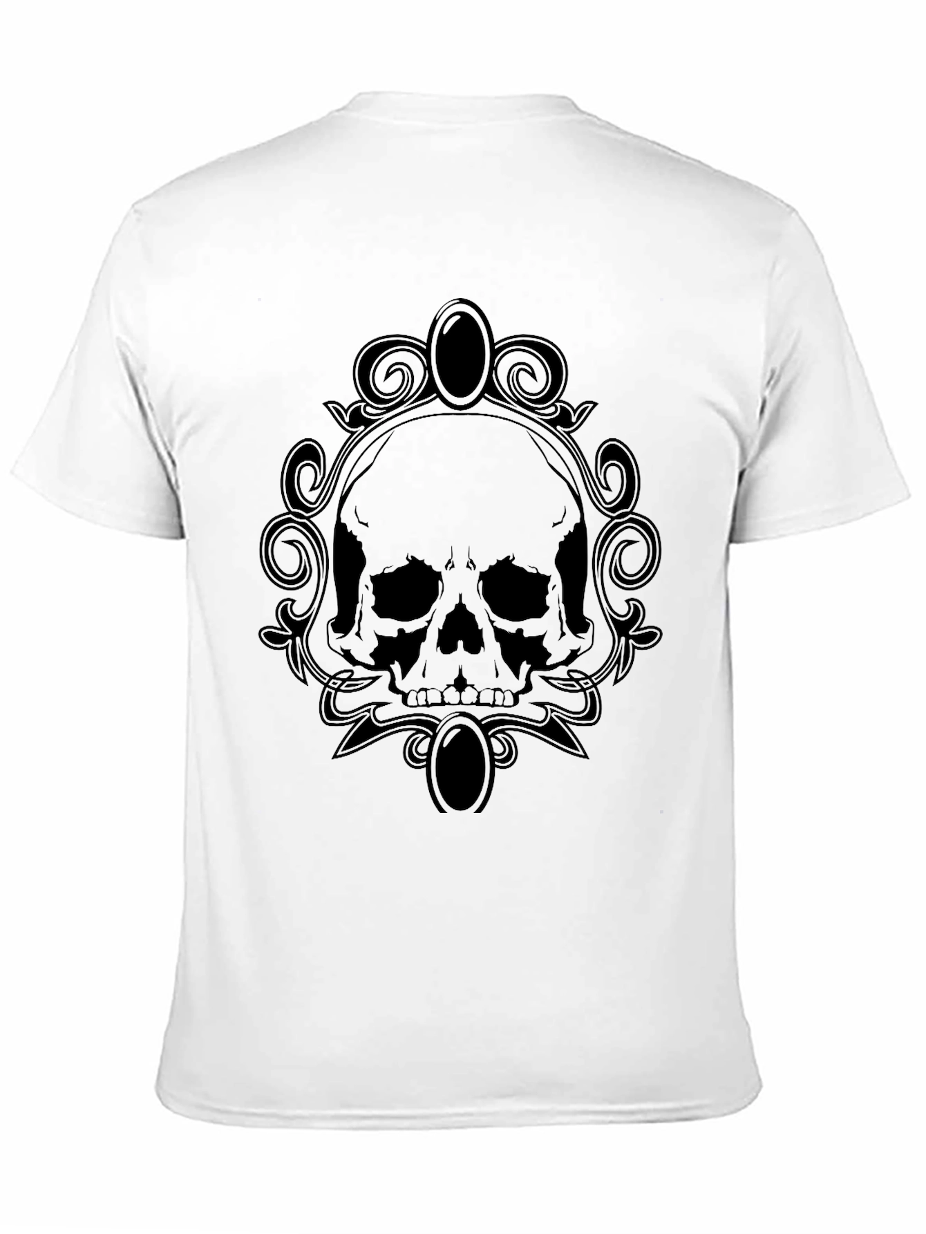 Skull Graphic Black T-Shirt - Gothic Style