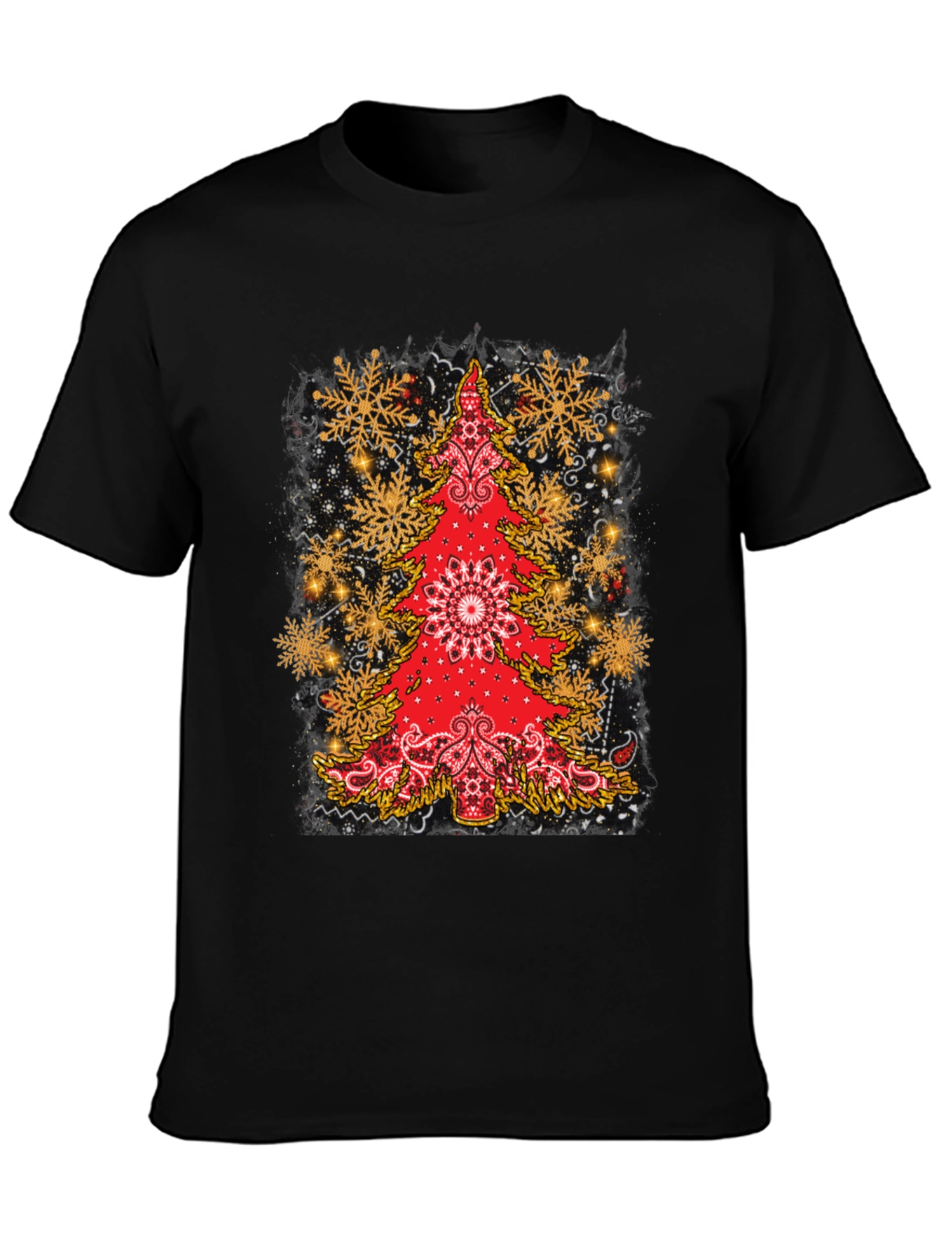 Festive Bandana Christmas Tree Graphic Tee
