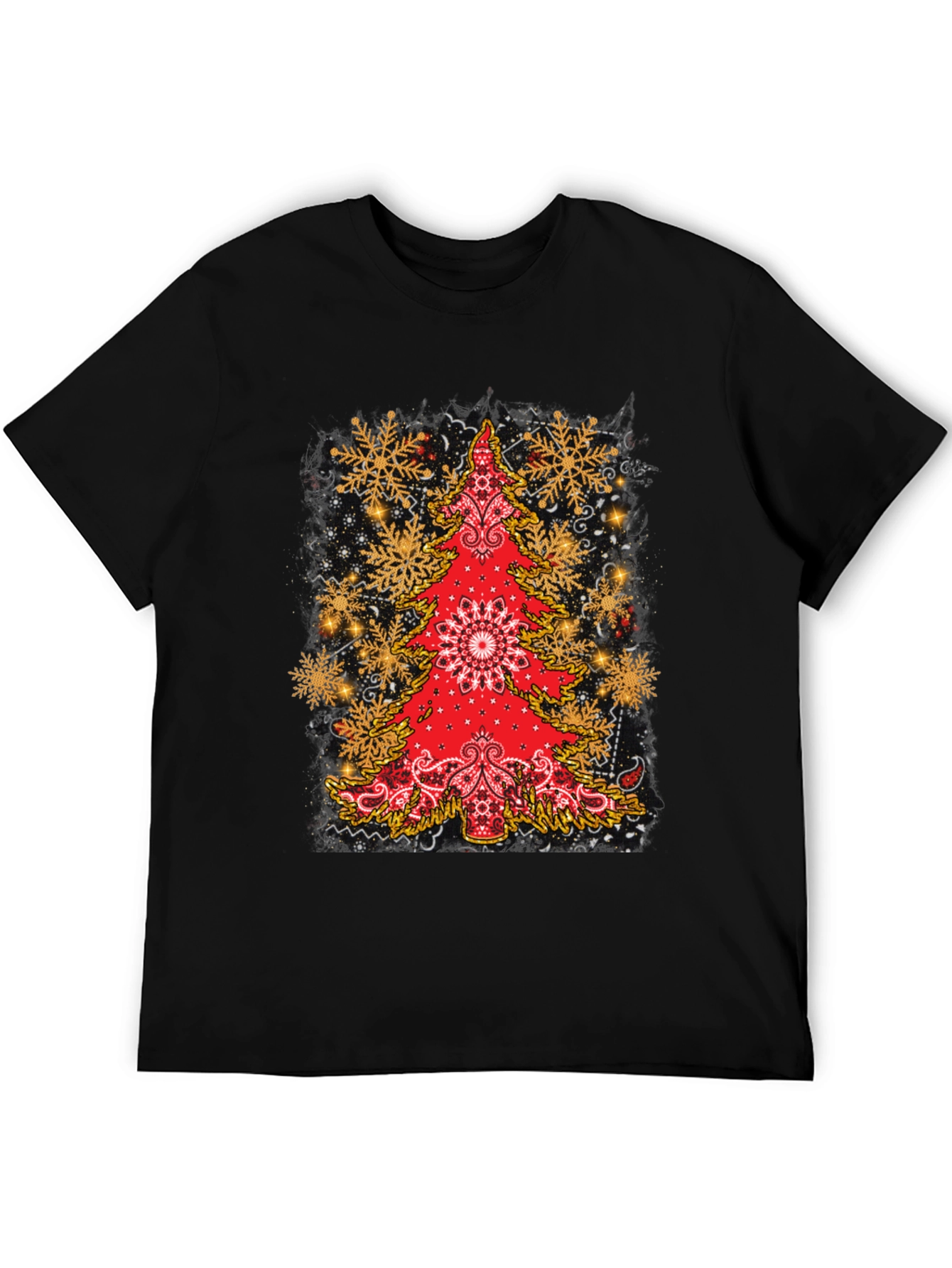 Festive Bandana Christmas Tree Graphic Tee
