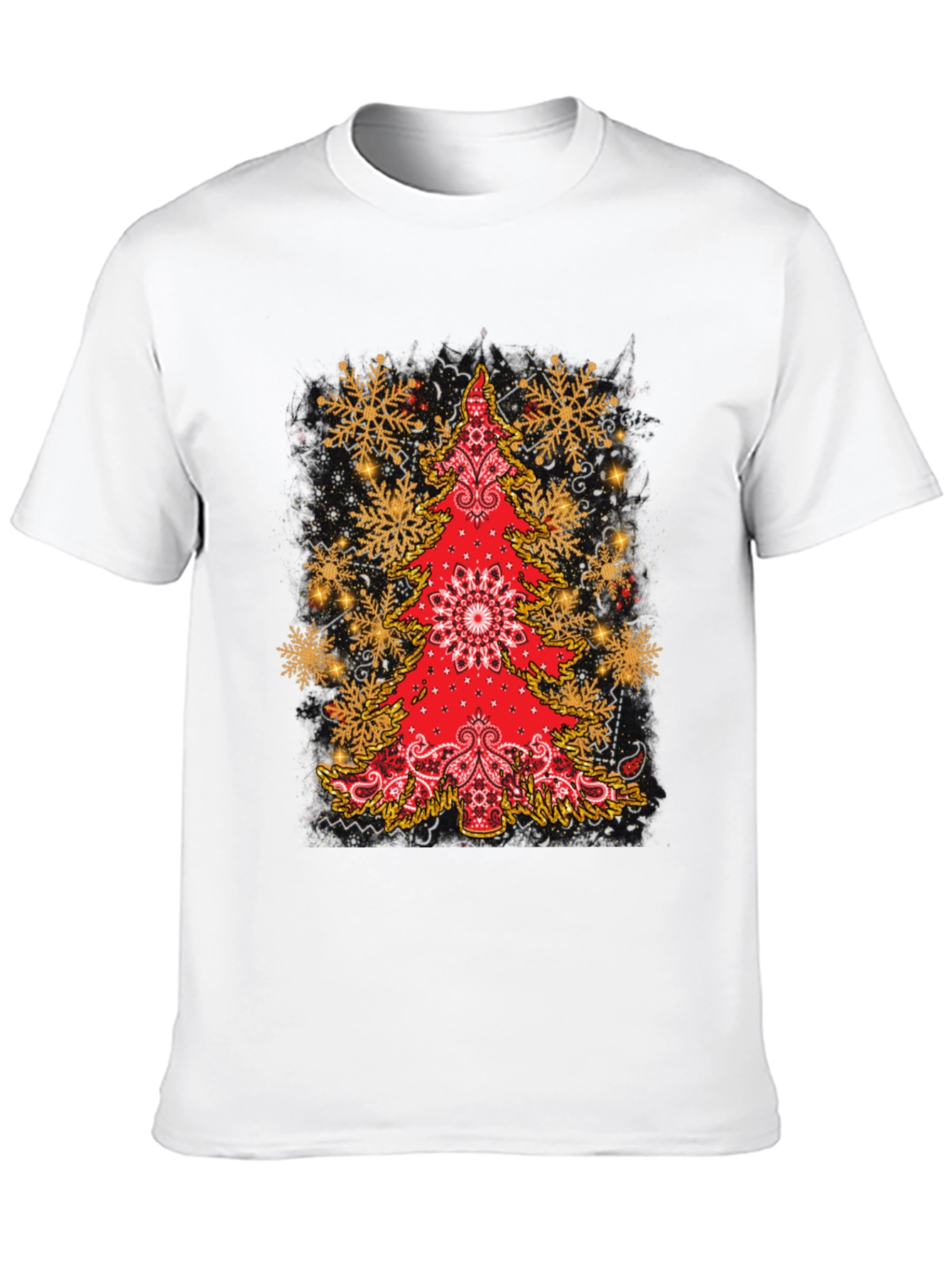 Festive Bandana Christmas Tree Graphic Tee