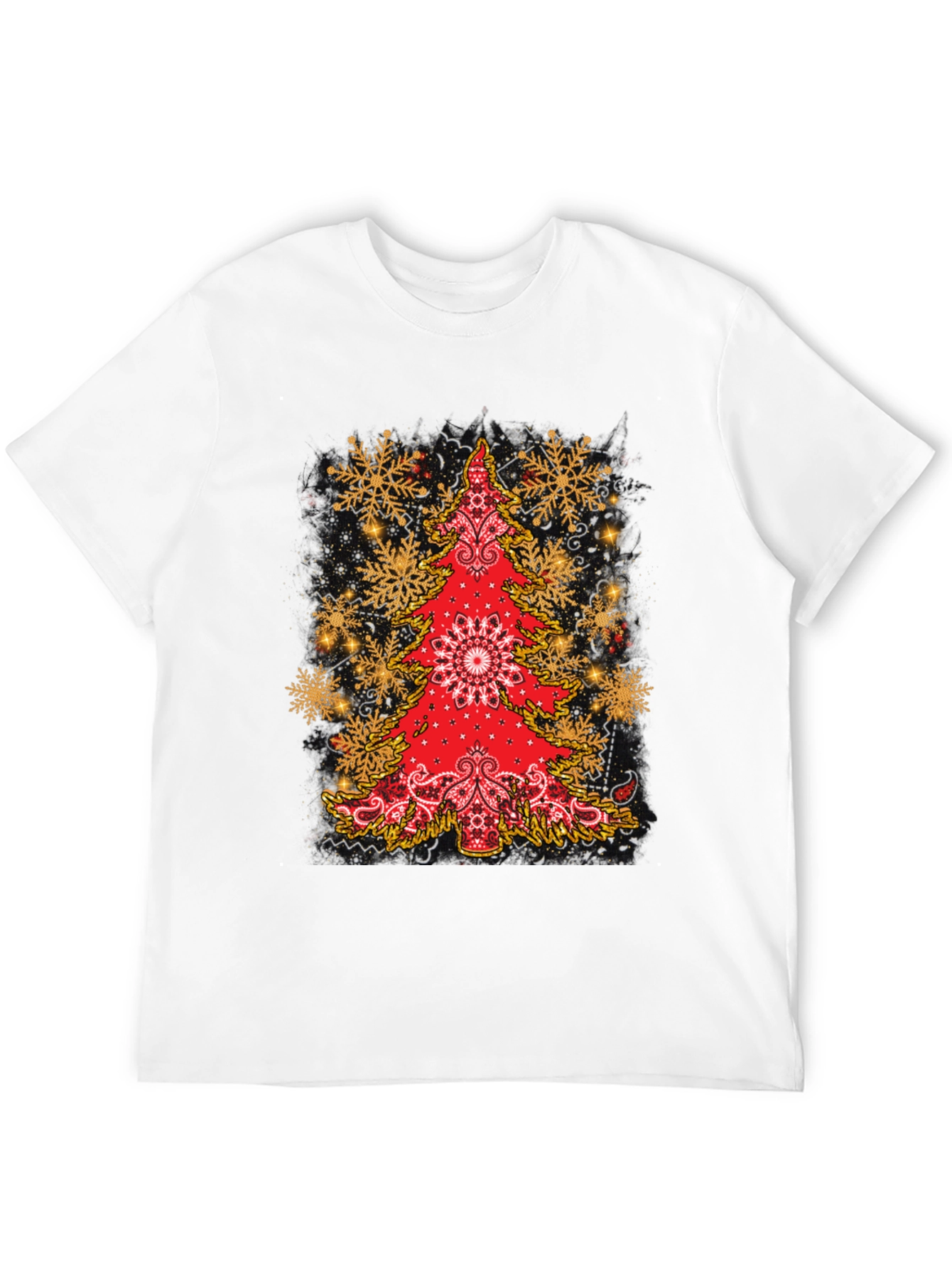 Festive Bandana Christmas Tree Graphic Tee