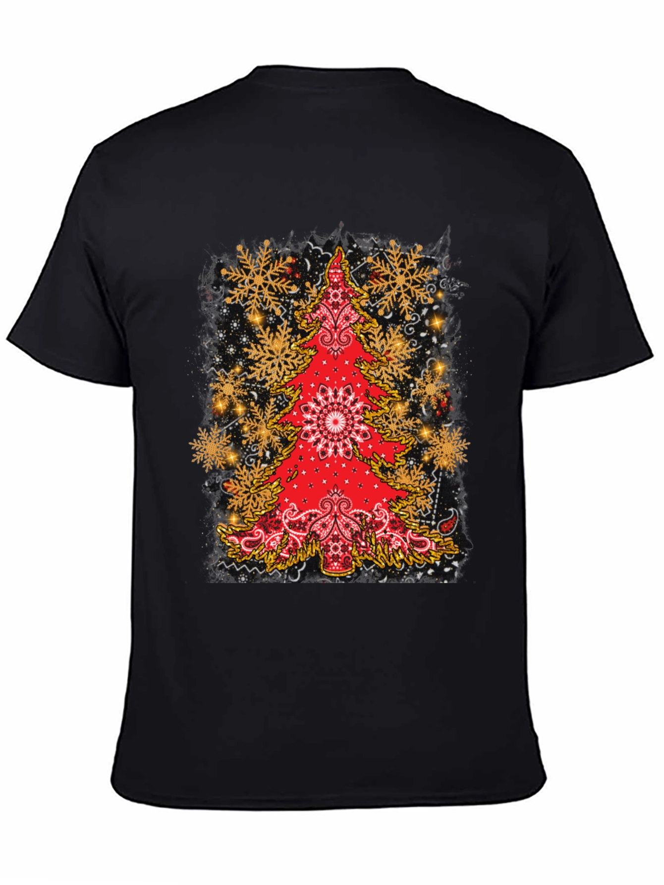 Festive Bandana Christmas Tree Graphic Tee