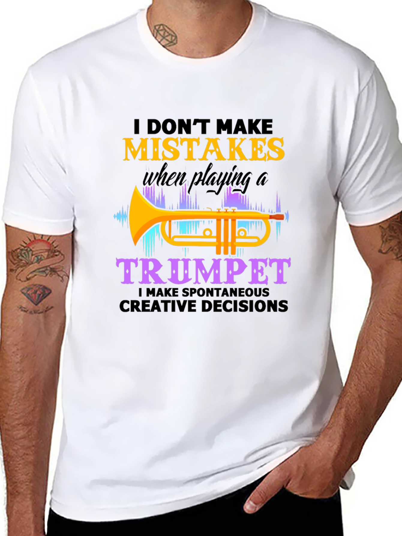 Funny Trumpet Player T-Shirt - I Dont Make Mistakes