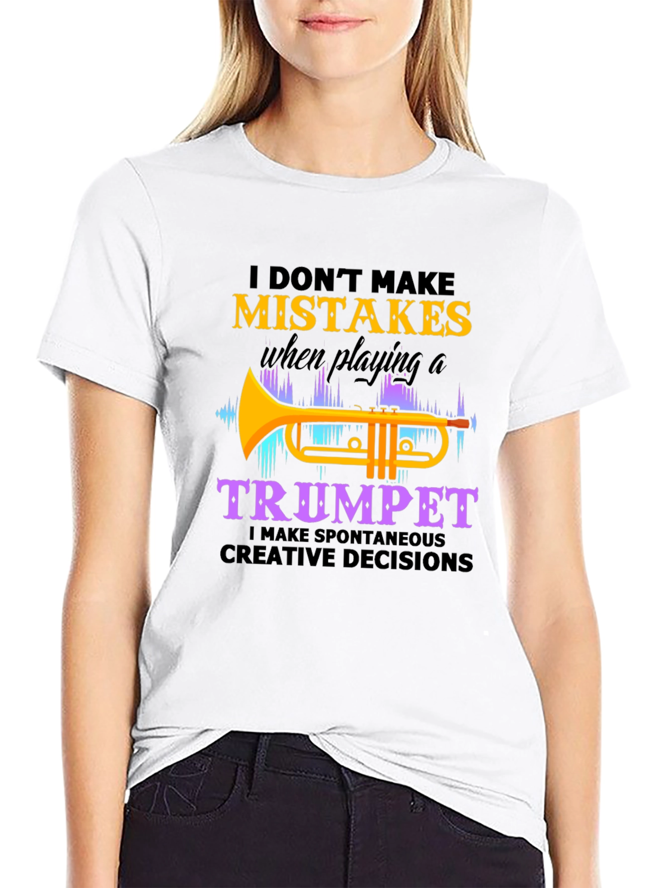 Funny Trumpet Player T-Shirt - I Dont Make Mistakes