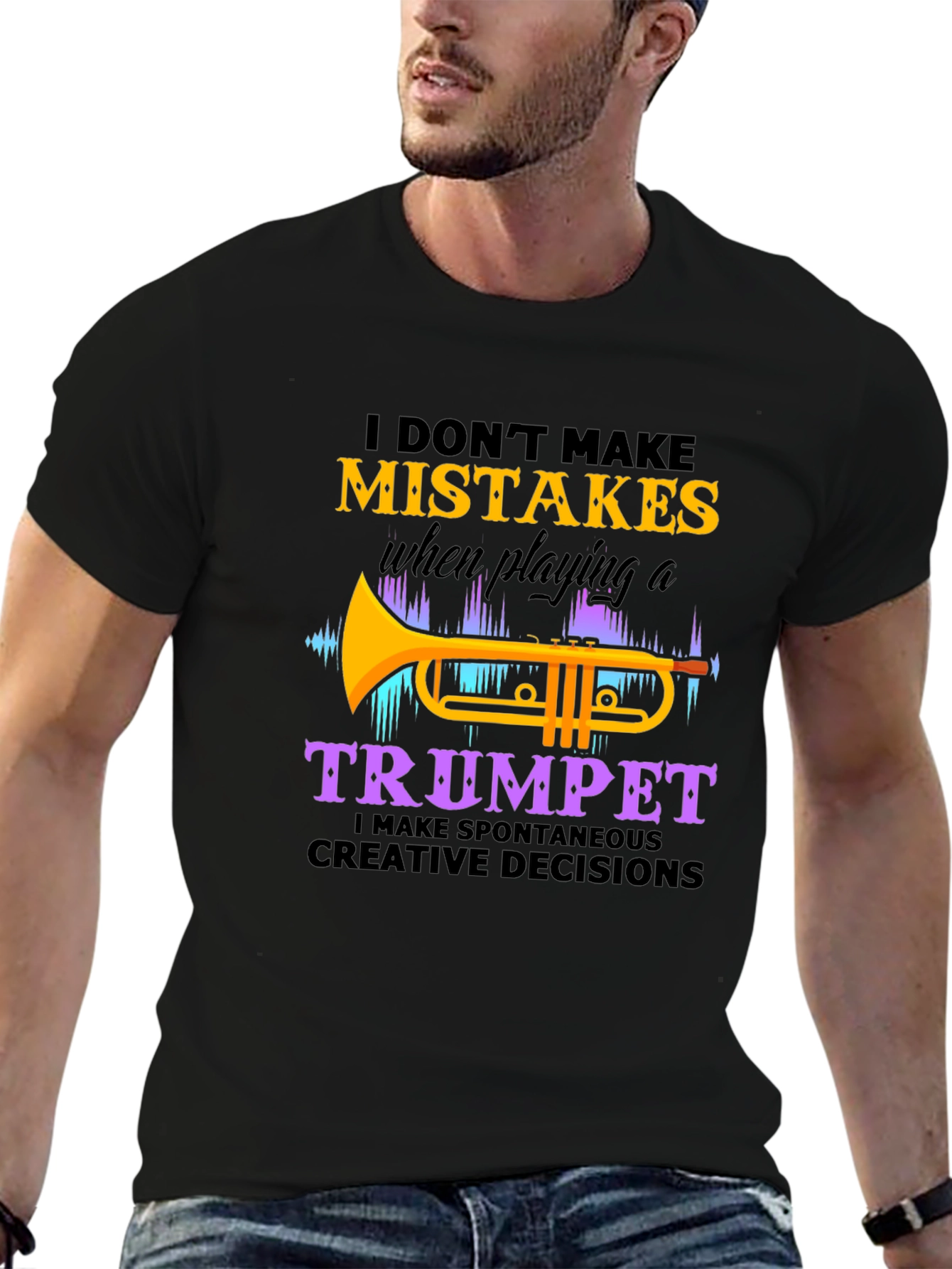 Funny Trumpet Player T-Shirt - I Dont Make Mistakes