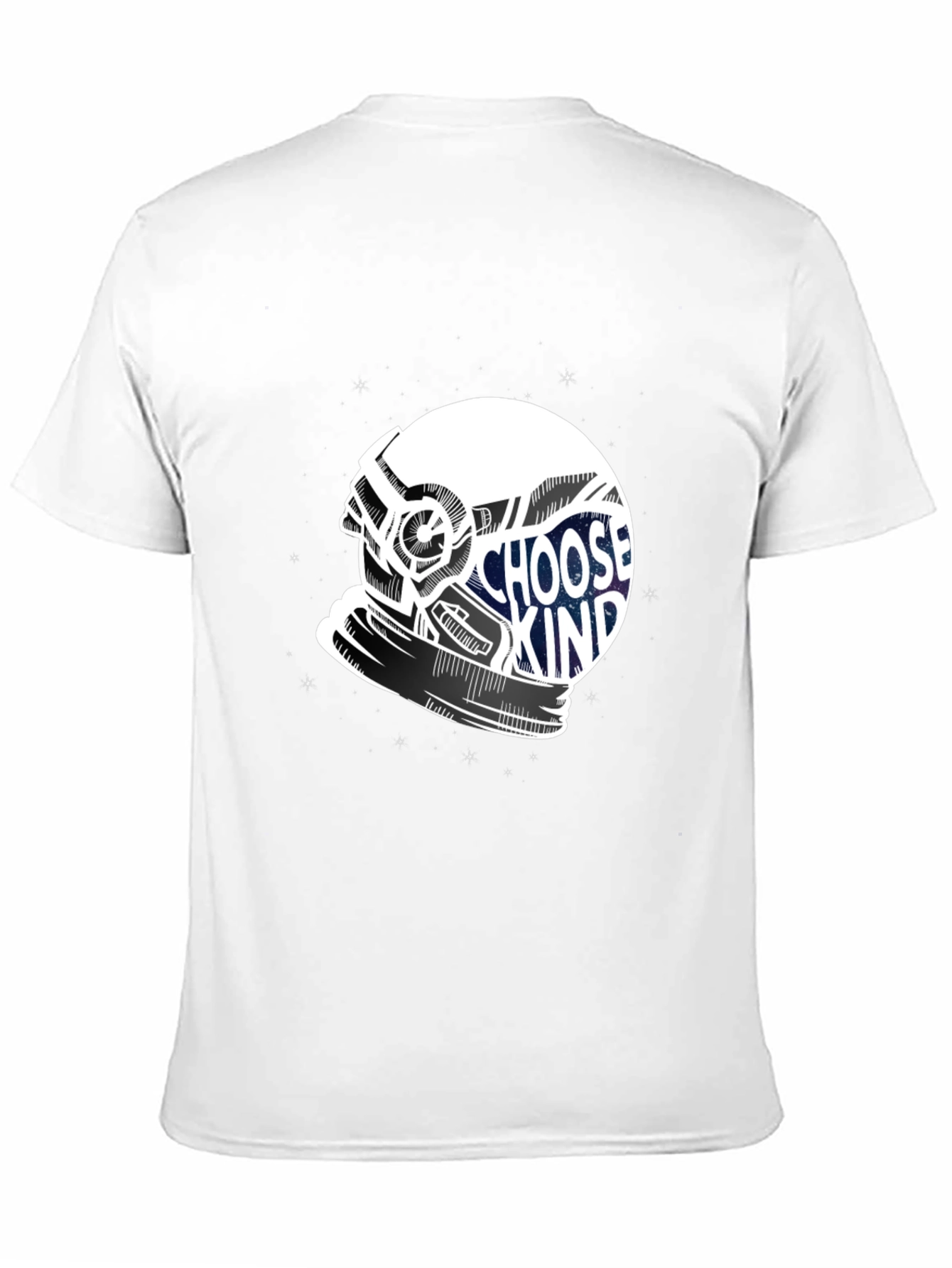 Choose Kind Helmet Graphic Tee - Soft Cotton Blend