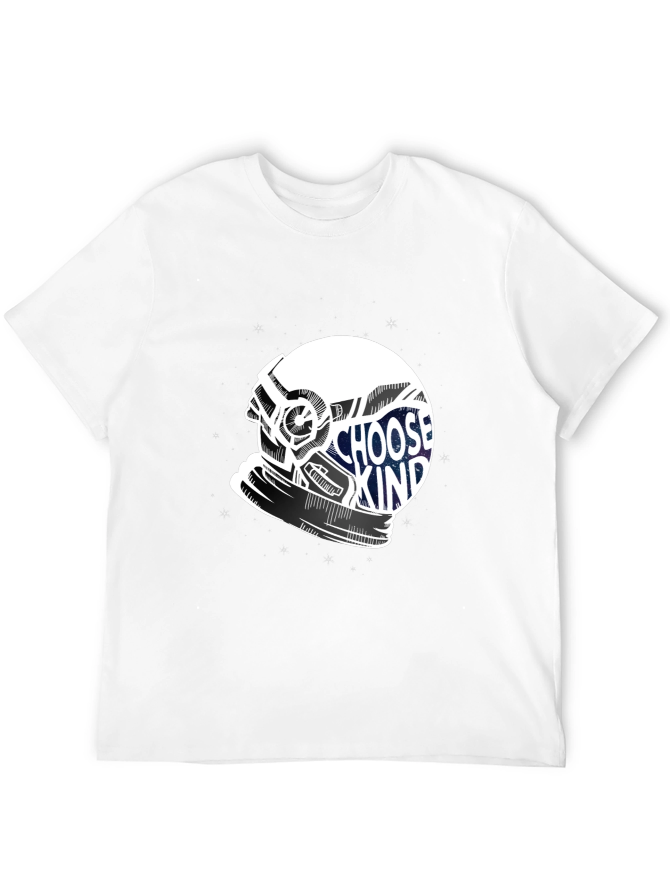 Choose Kind Helmet Graphic Tee - Soft Cotton Blend