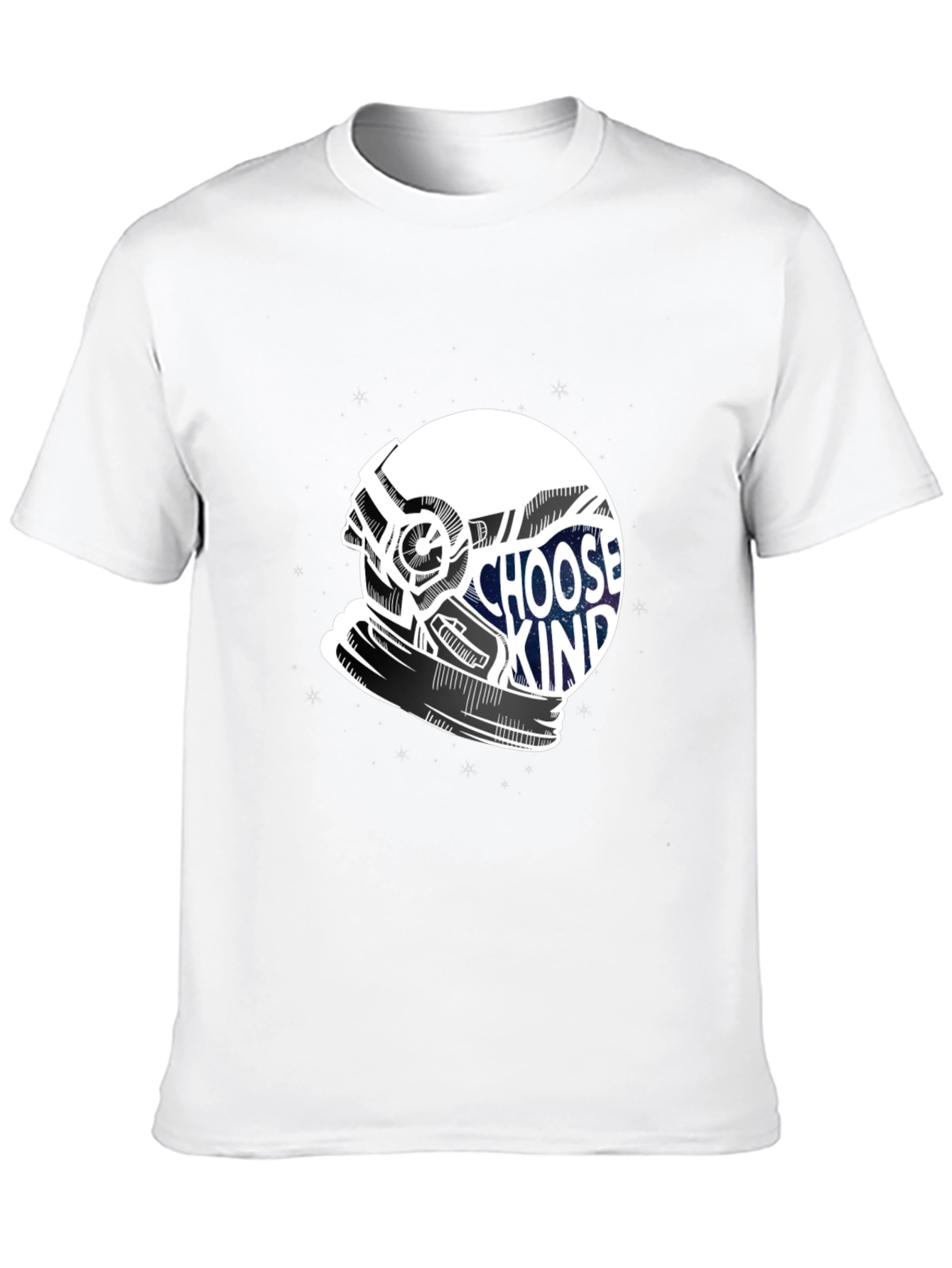 Choose Kind Helmet Graphic Tee - Soft Cotton Blend