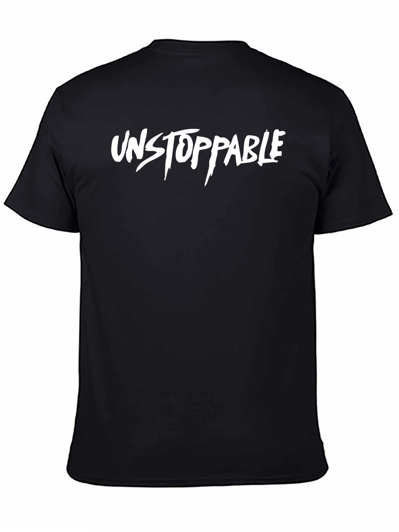 Unstoppable Graphic Tee - Black Cotton T-Shirt