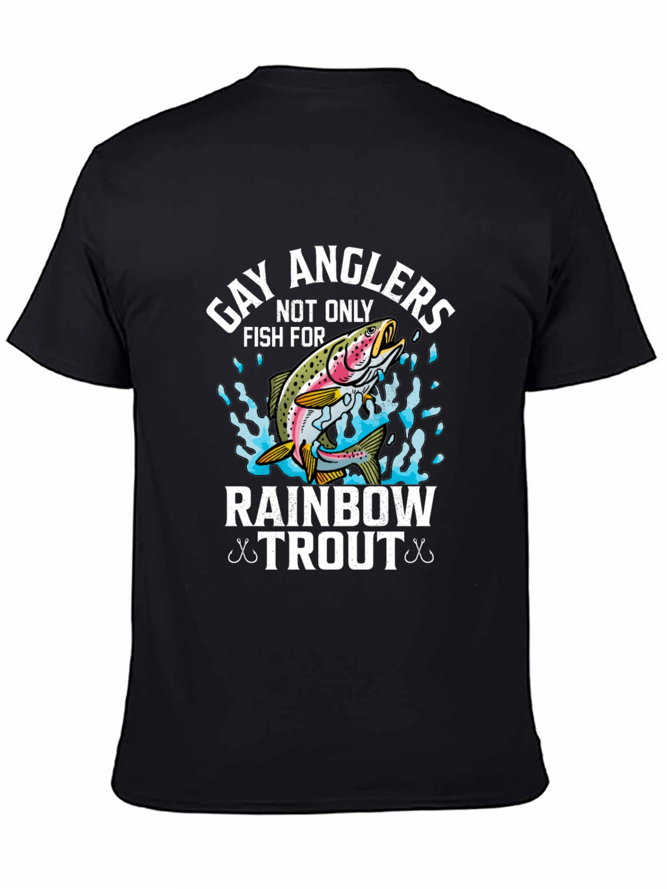 Gay Anglers Rainbow Trout Fishing T-Shirt