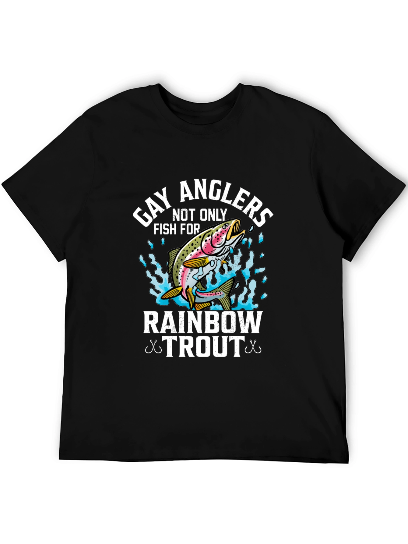 Gay Anglers Rainbow Trout Fishing T-Shirt