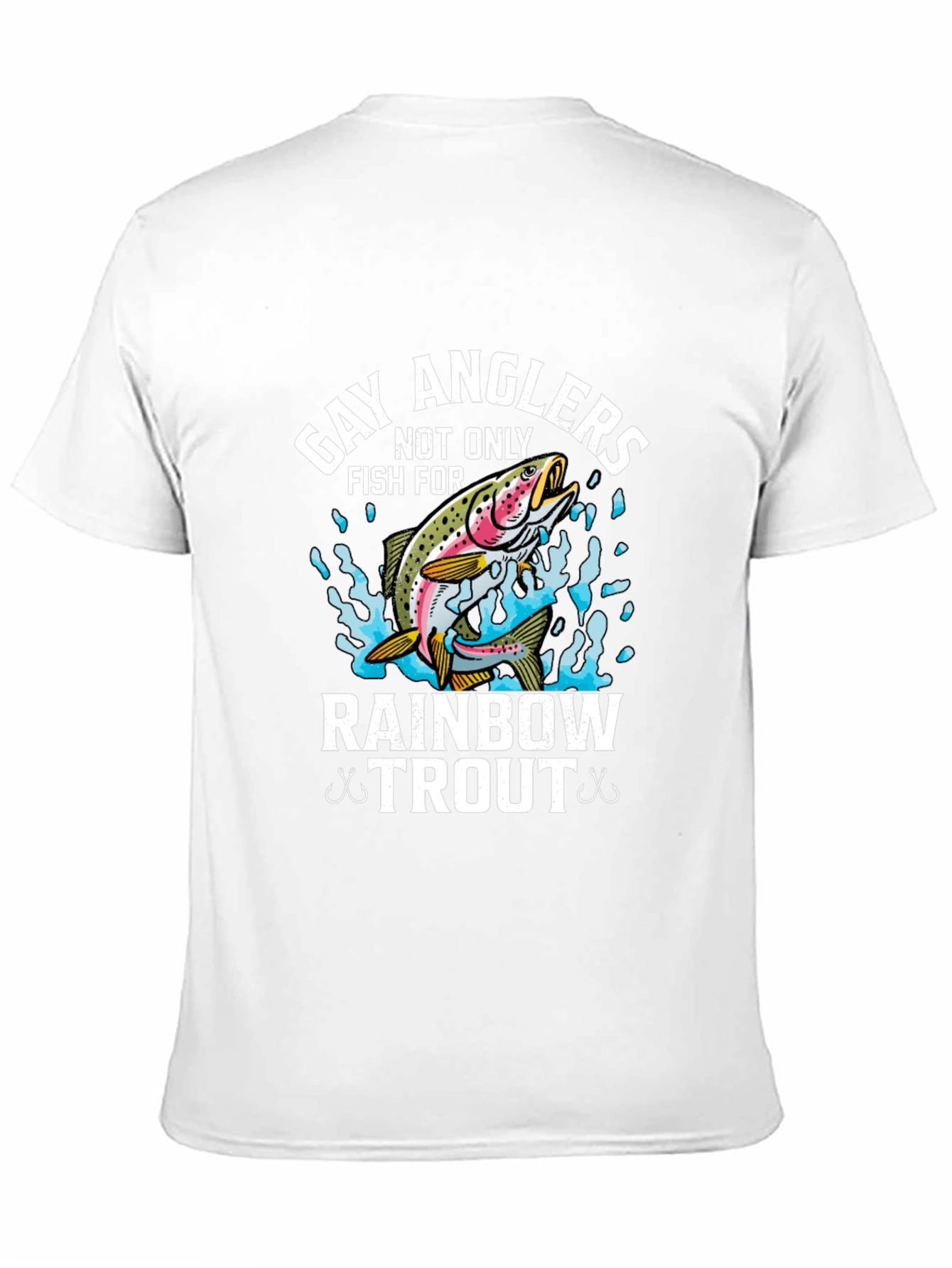 Gay Anglers Rainbow Trout Fishing T-Shirt