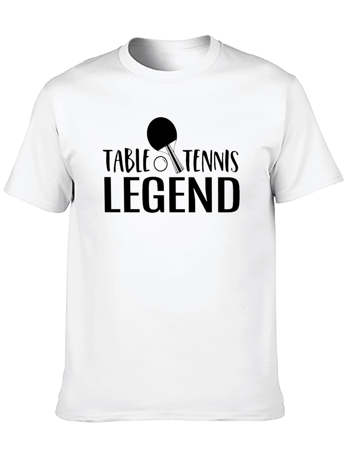 Table Tennis Legend Black Graphic Tee