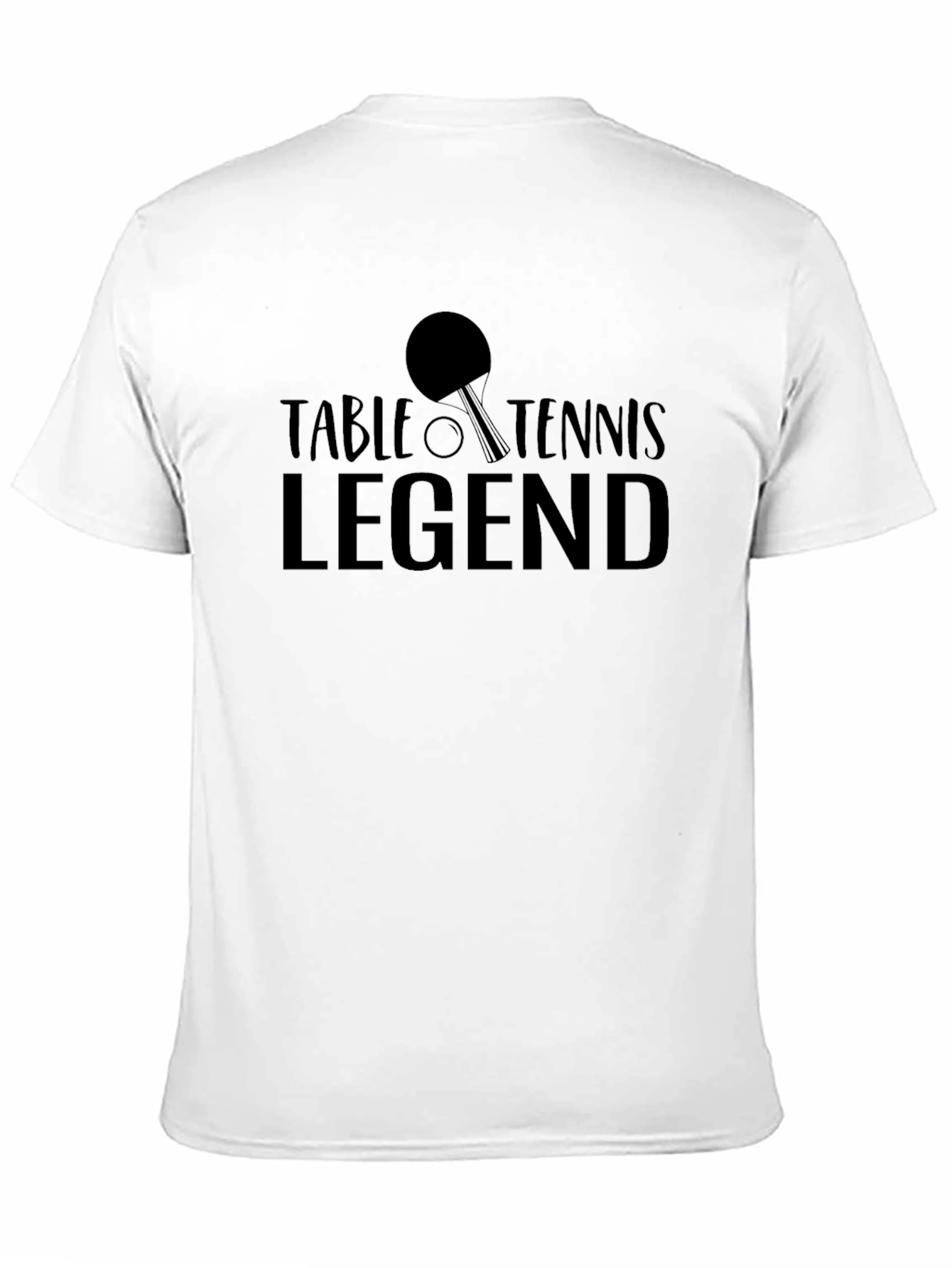 Table Tennis Legend Black Graphic Tee