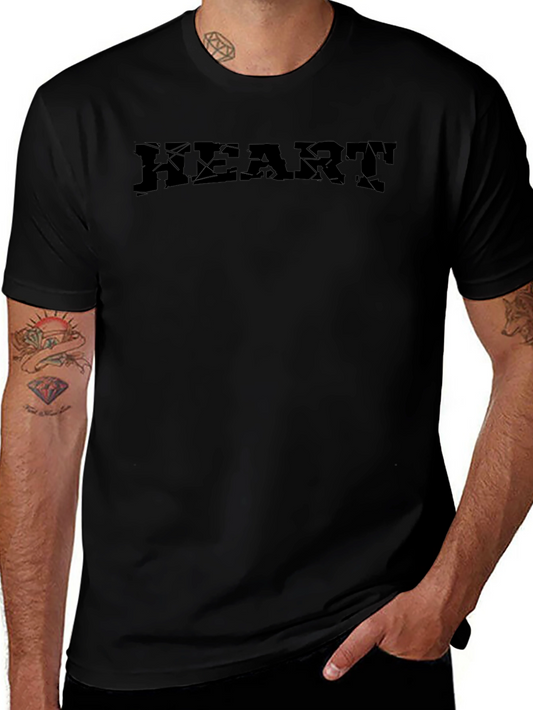 Black HEART Graphic T-Shirt