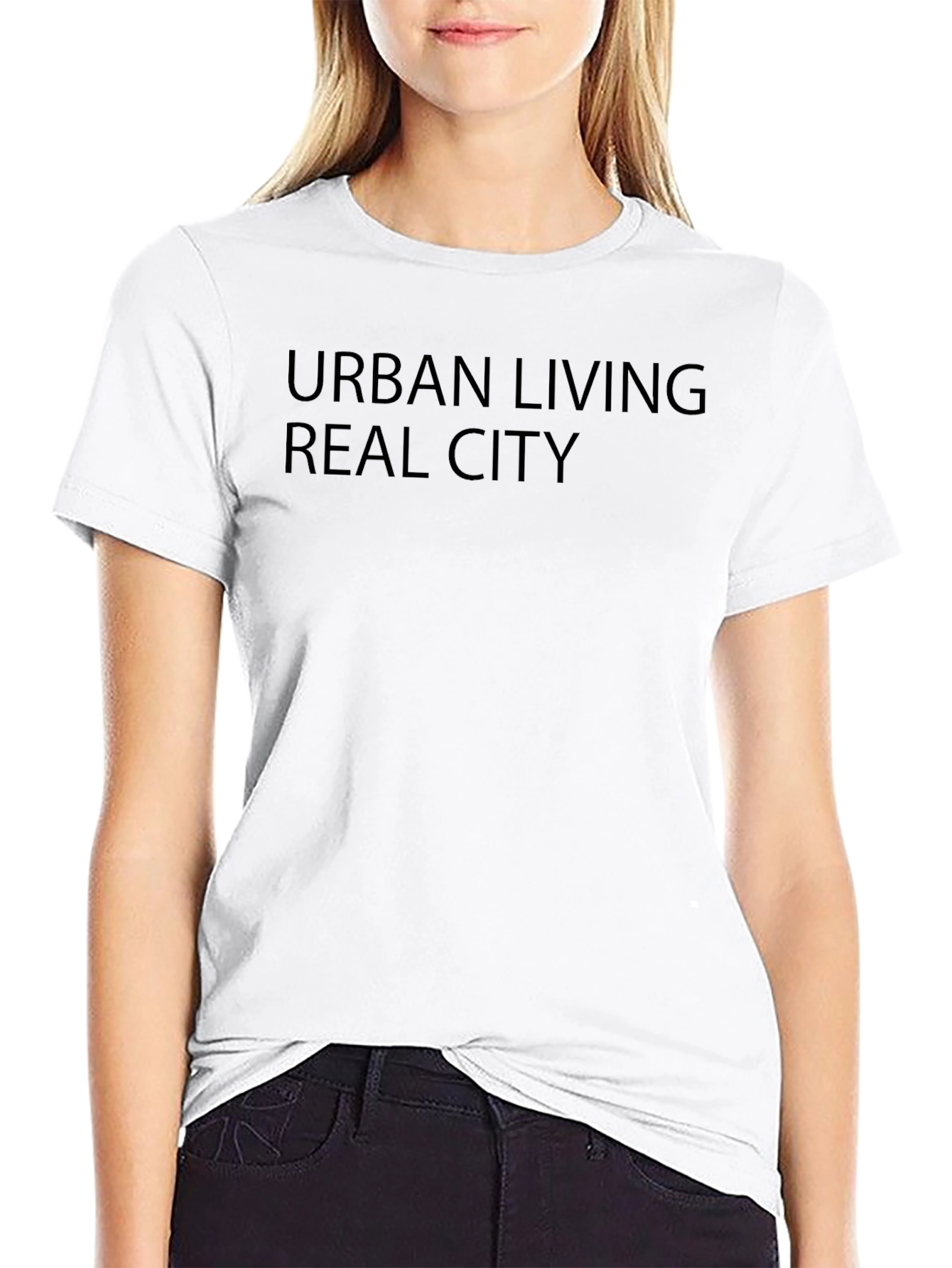 Urban Living Real City Black T-Shirt