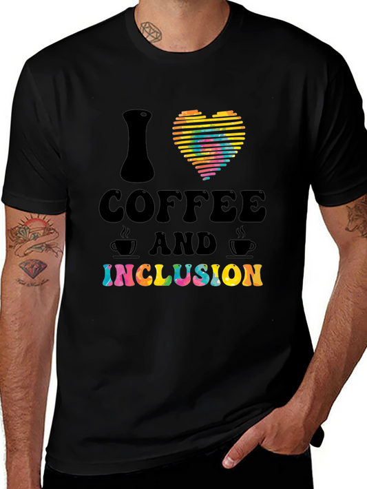 I Heart Coffee and Inclusion T-Shirt