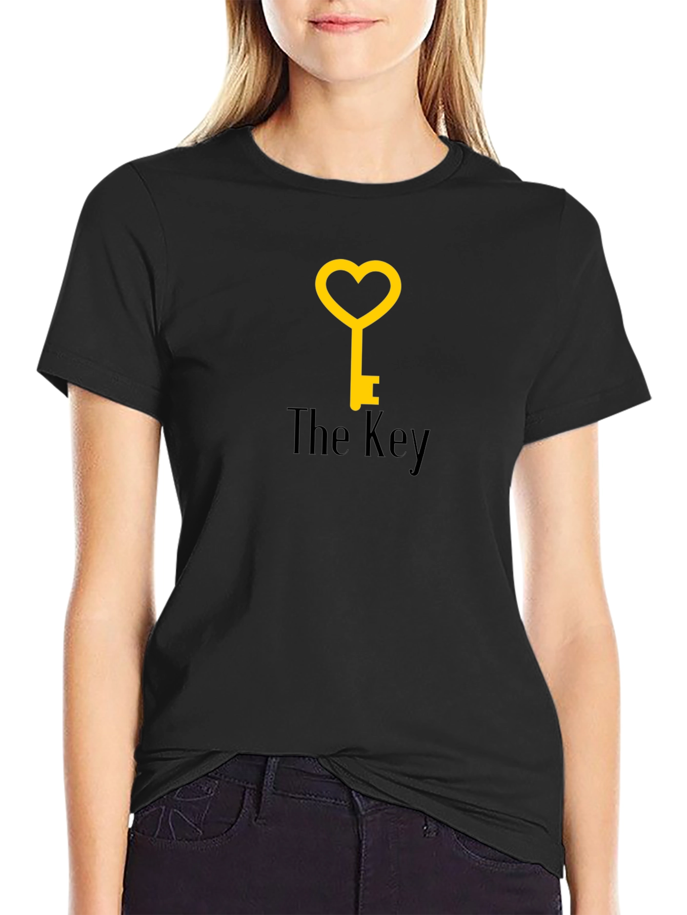 Heart Key Graphic T-Shirt - Unlock Your Style