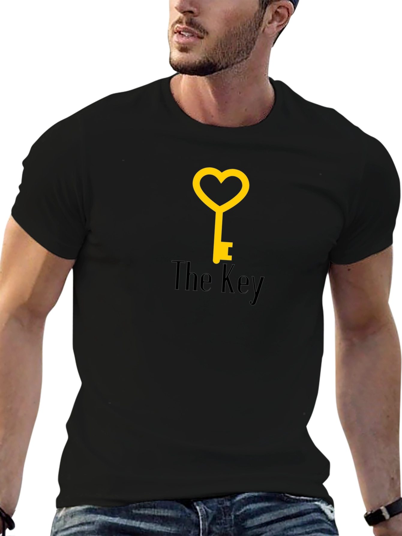 Heart Key Graphic T-Shirt - Unlock Your Style