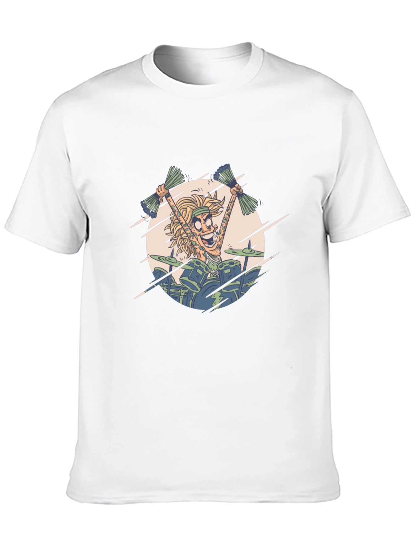 Cartoon Drummer Graphic Tee