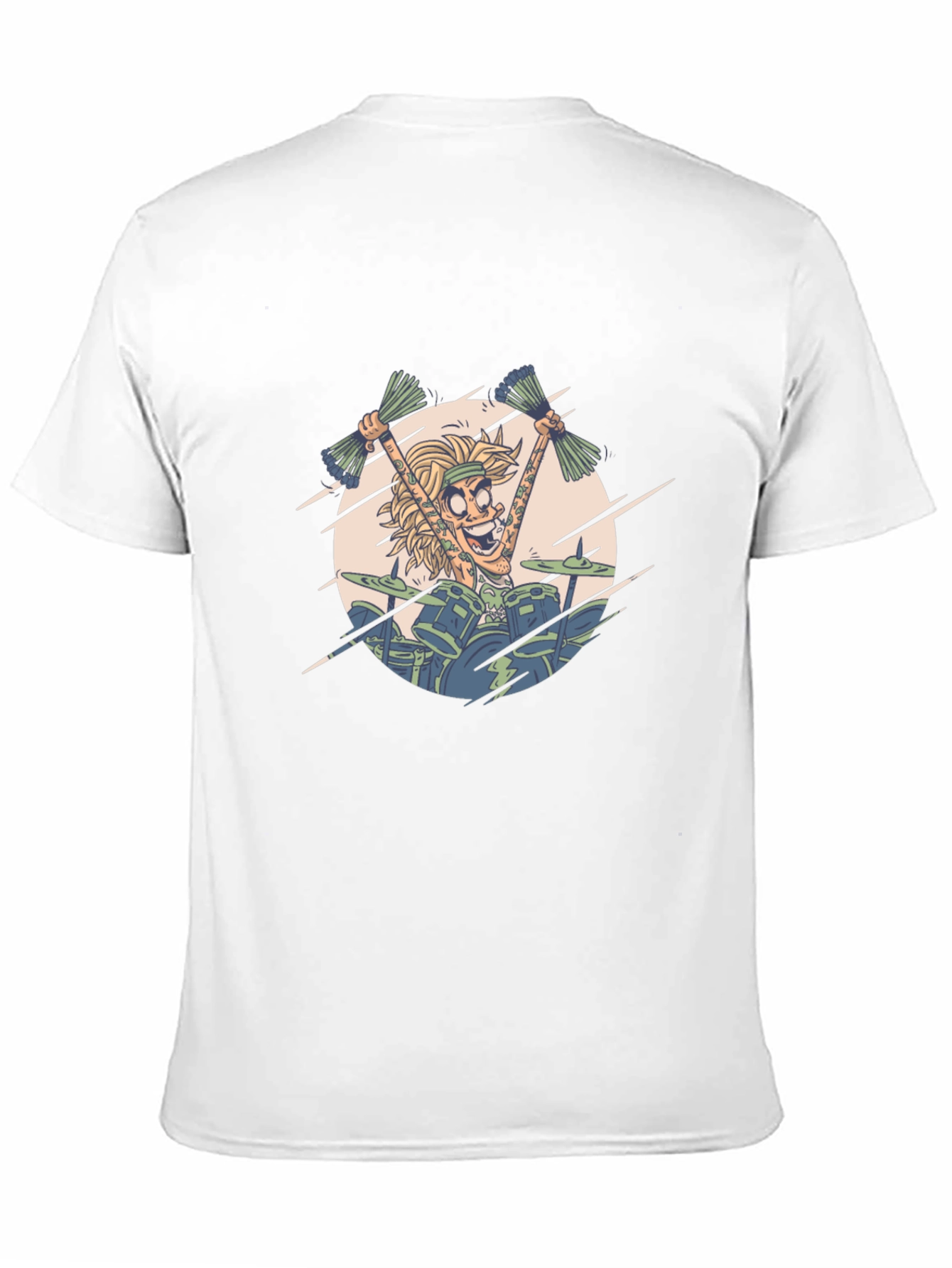 Cartoon Drummer Graphic Tee