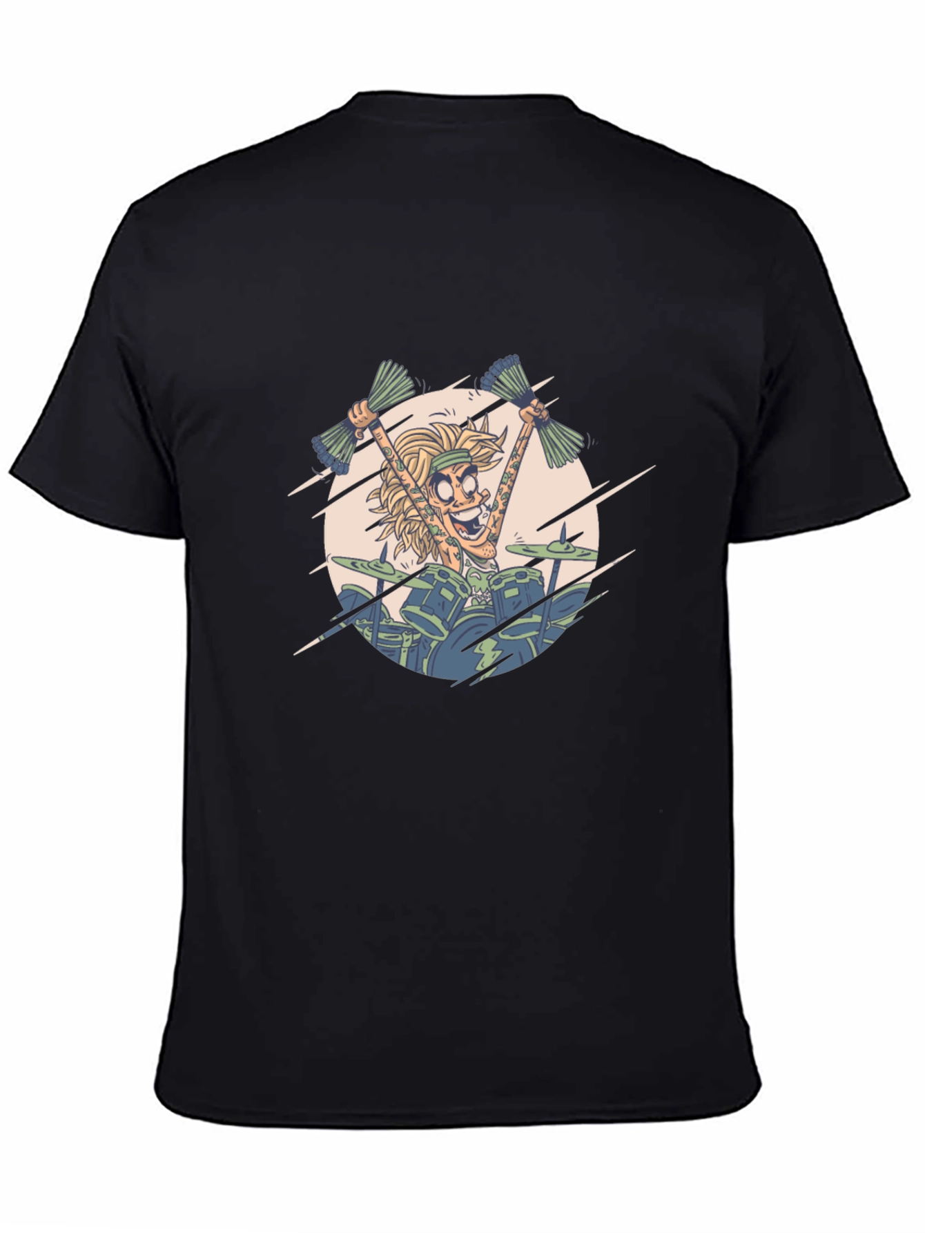 Cartoon Drummer Graphic Tee