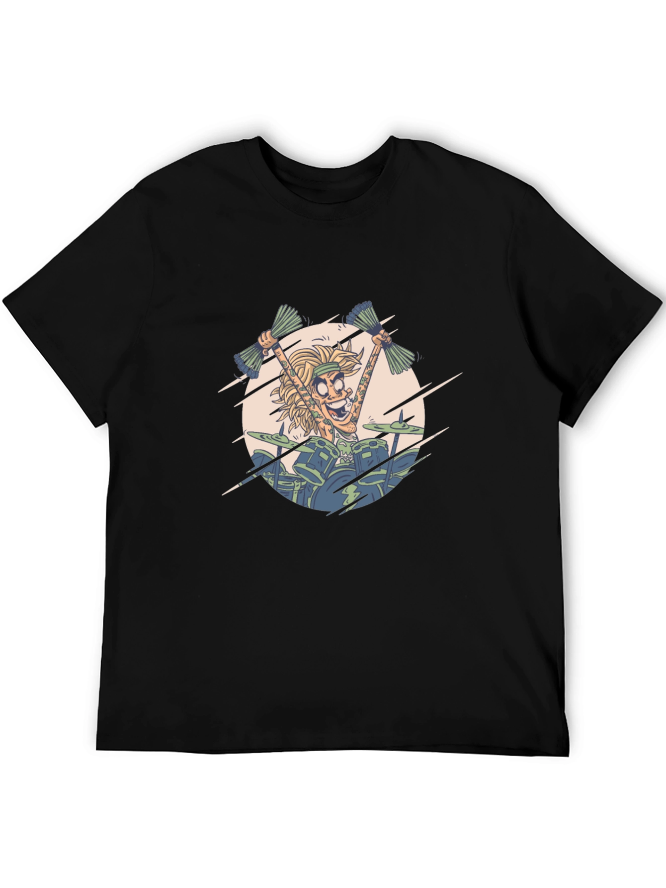 Cartoon Drummer Graphic Tee