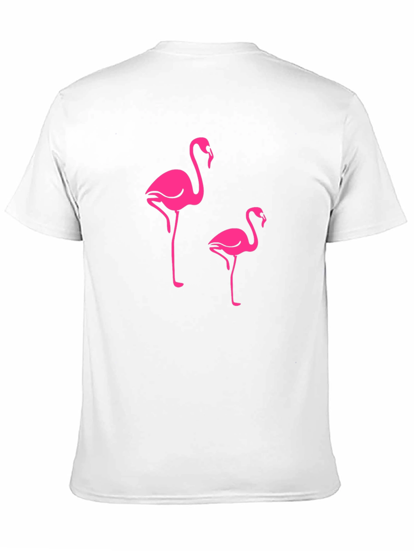 Flamingo Print Crew Neck T-Shirt