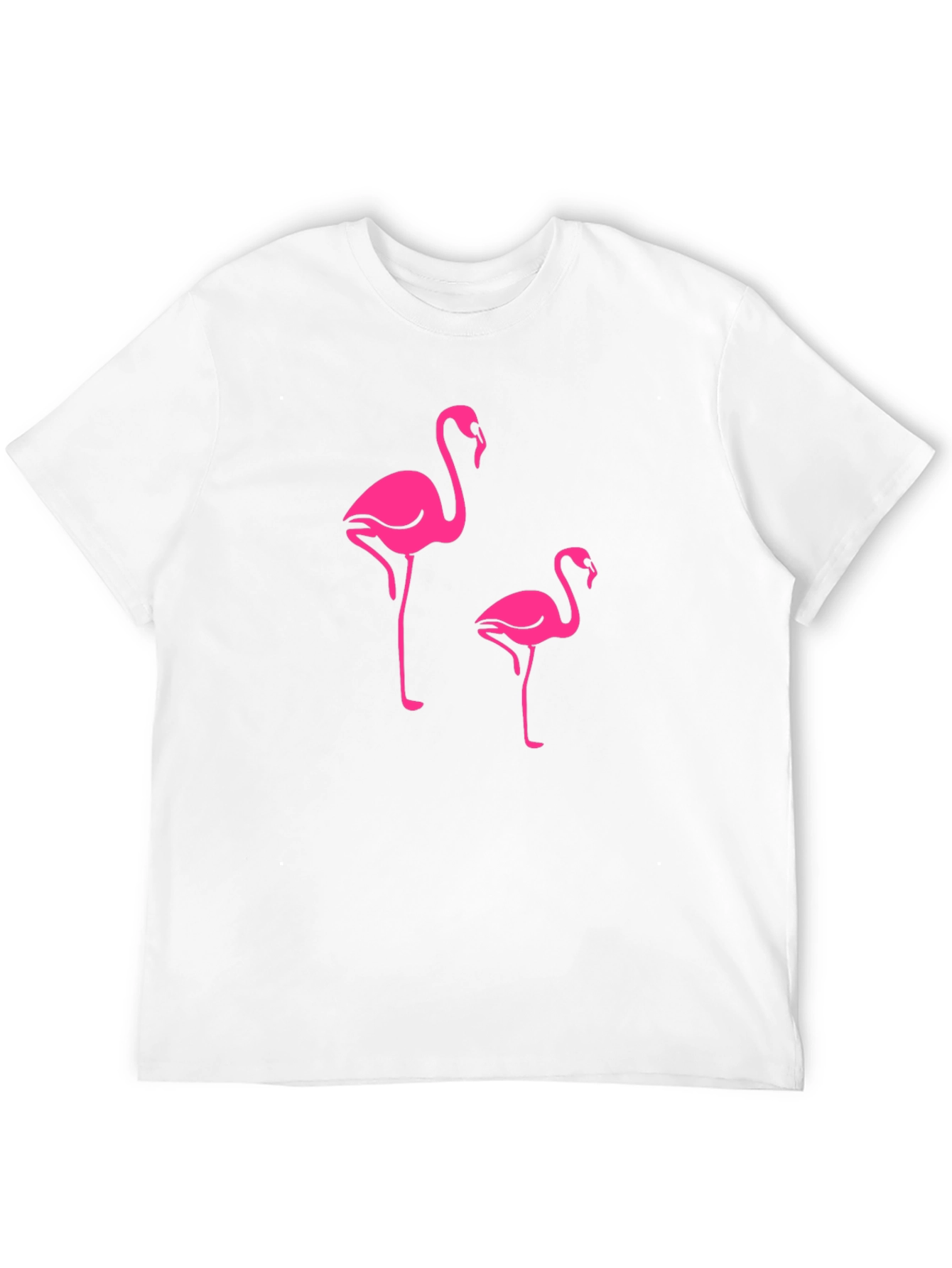 Flamingo Print Crew Neck T-Shirt