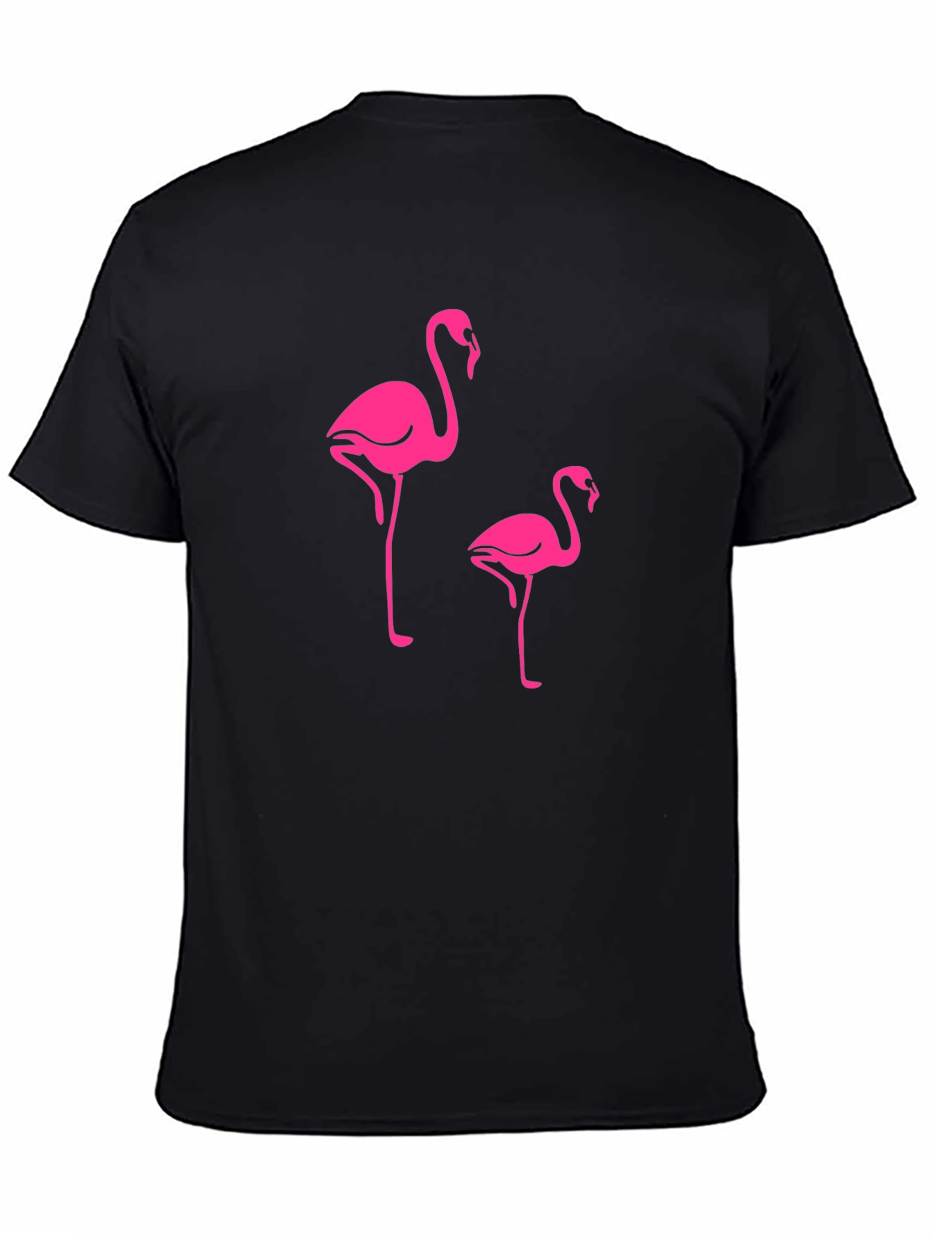 Flamingo Print Crew Neck T-Shirt