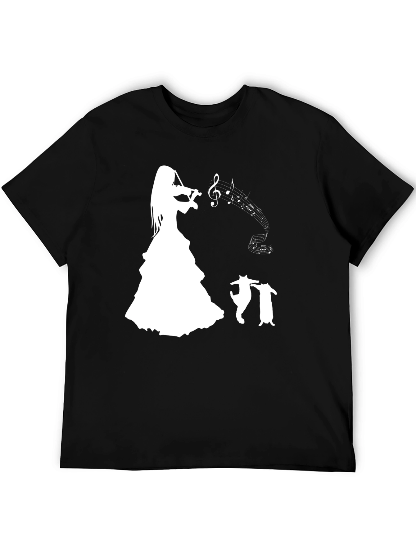 Musical Cat T-Shirt - Violin Player Tee