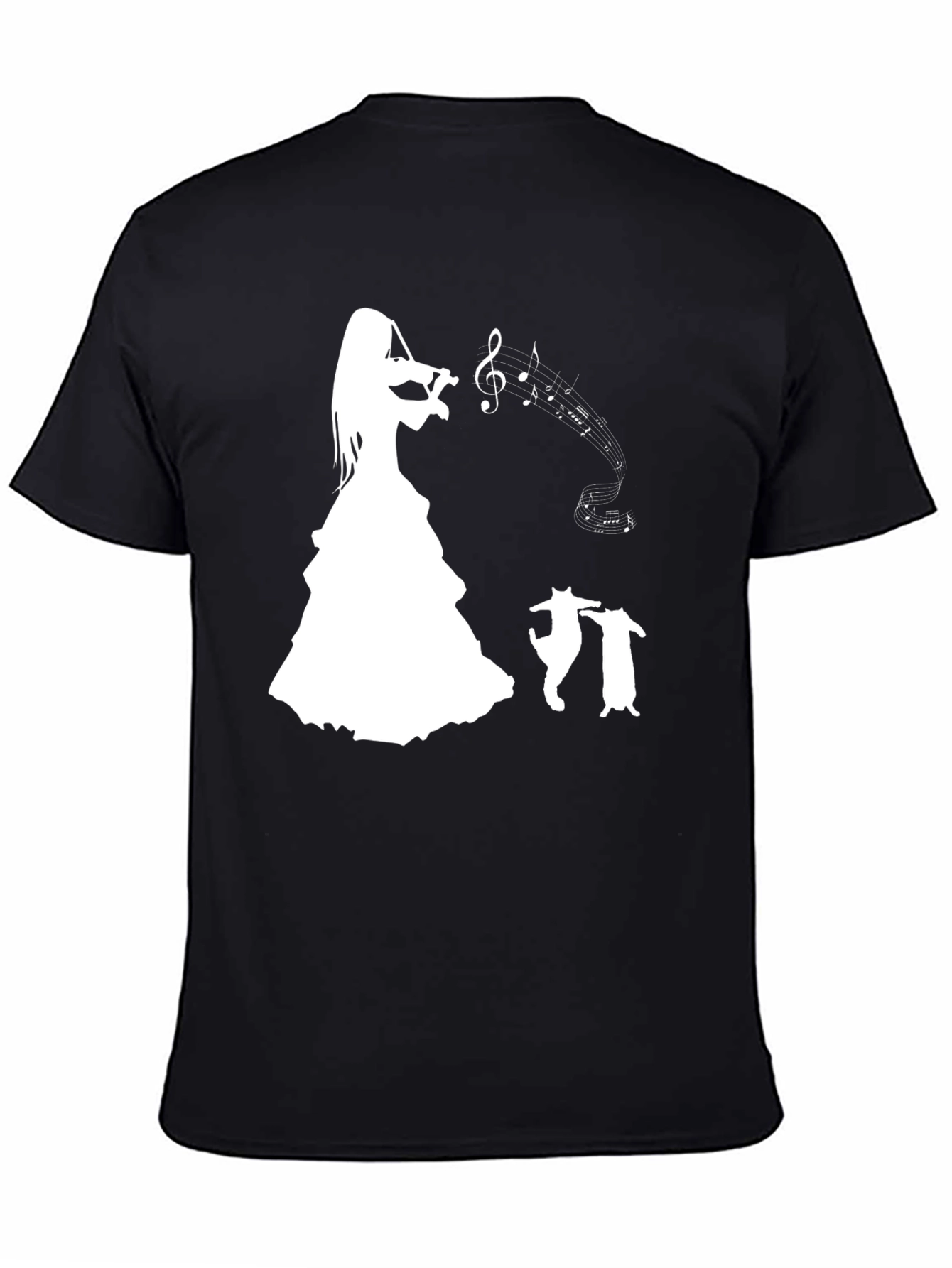 Musical Cat T-Shirt - Violin Player Tee