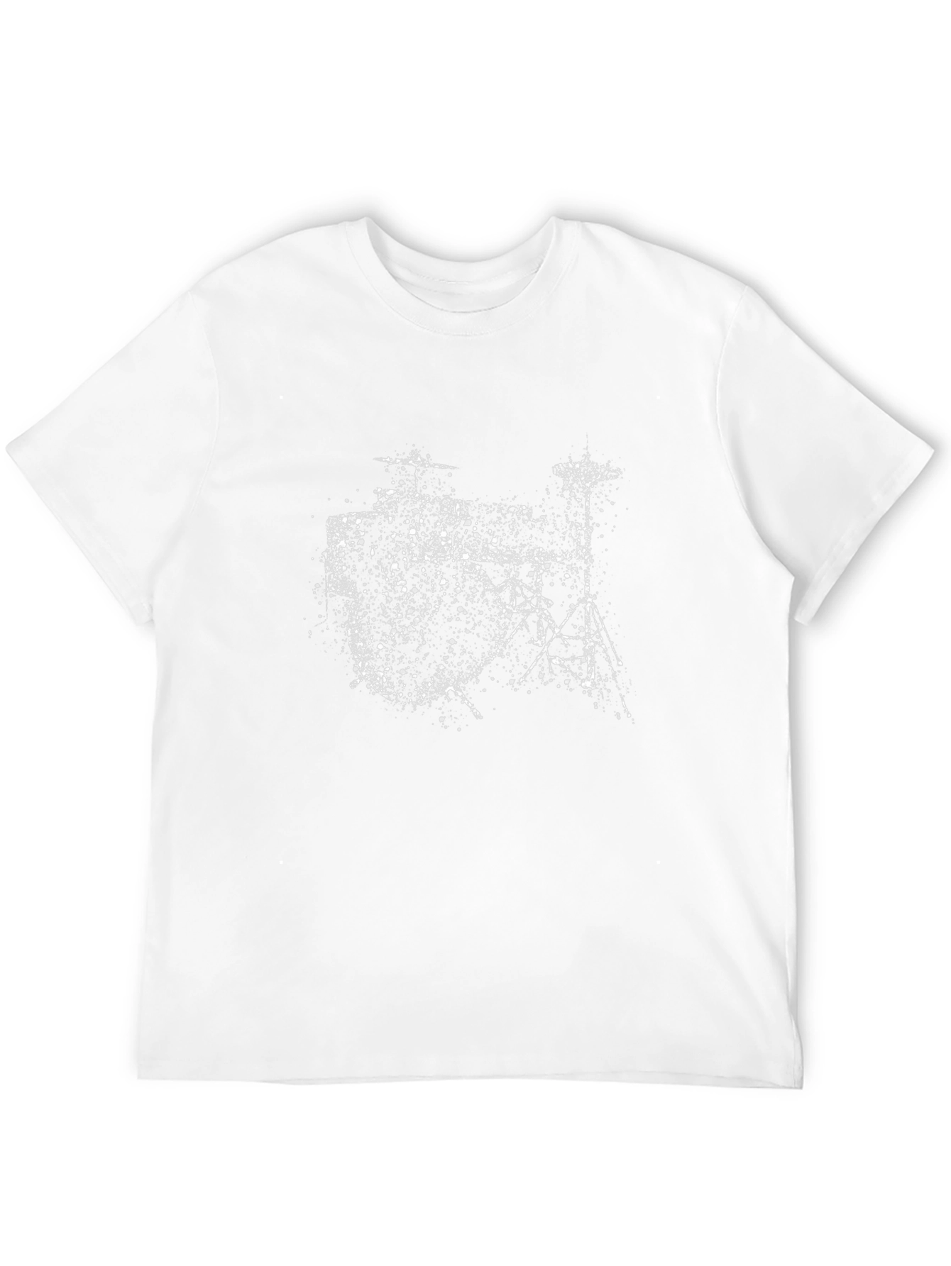 Abstract Drum Kit Graphic Tee - Mens Black T-Shirt