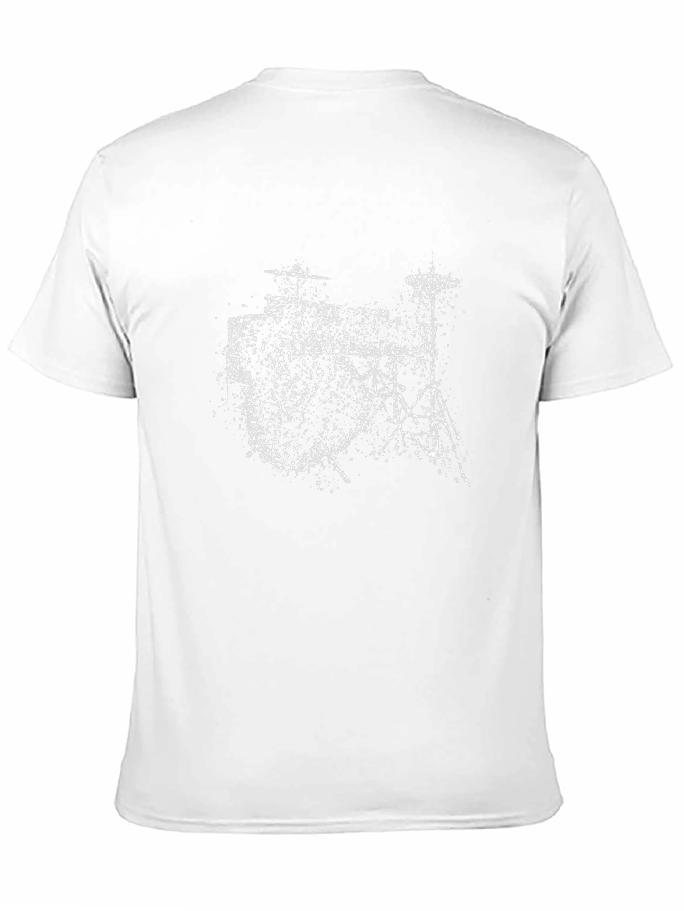 Abstract Drum Kit Graphic Tee - Mens Black T-Shirt