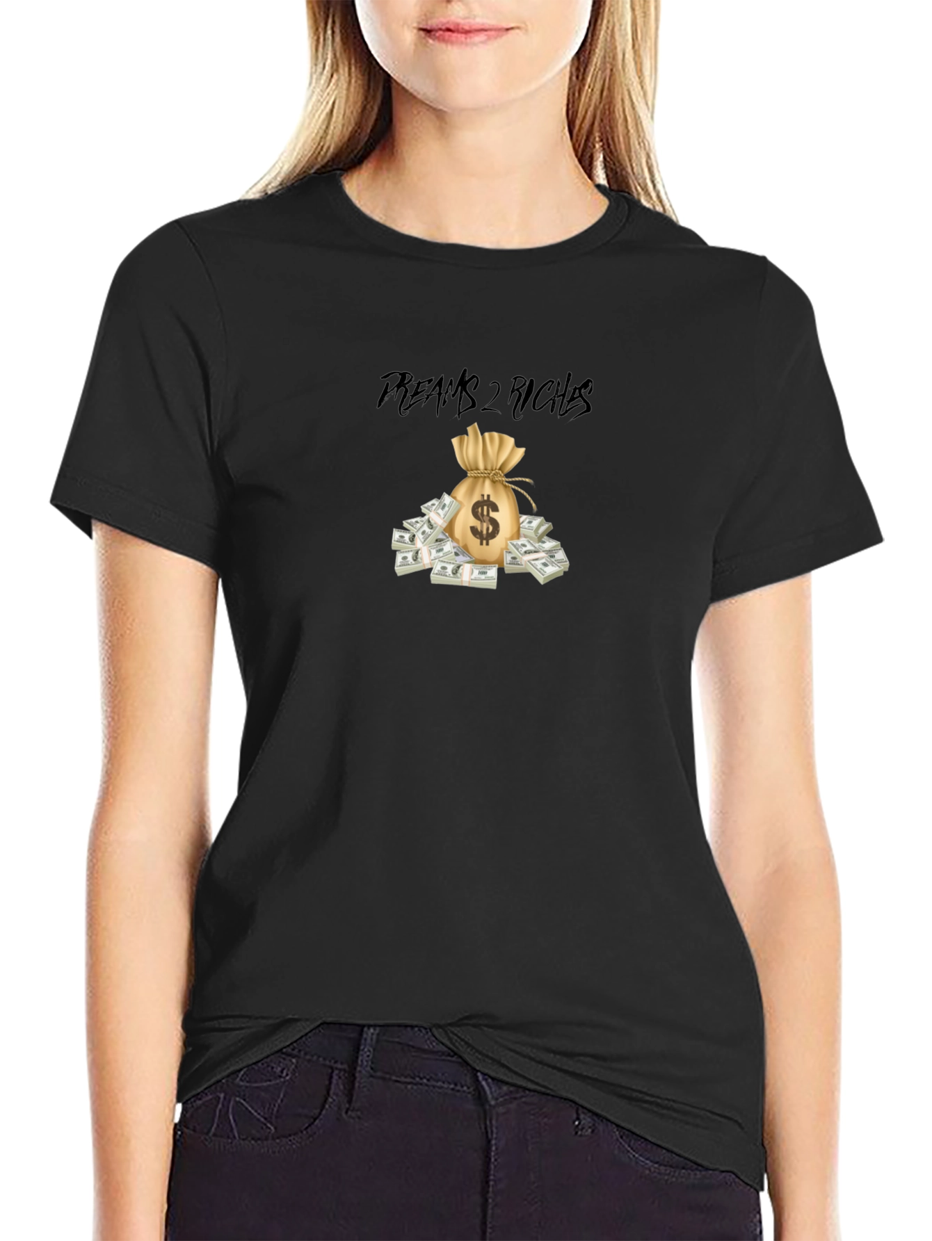 Dreams 2 Riches Graphic Tee - Black