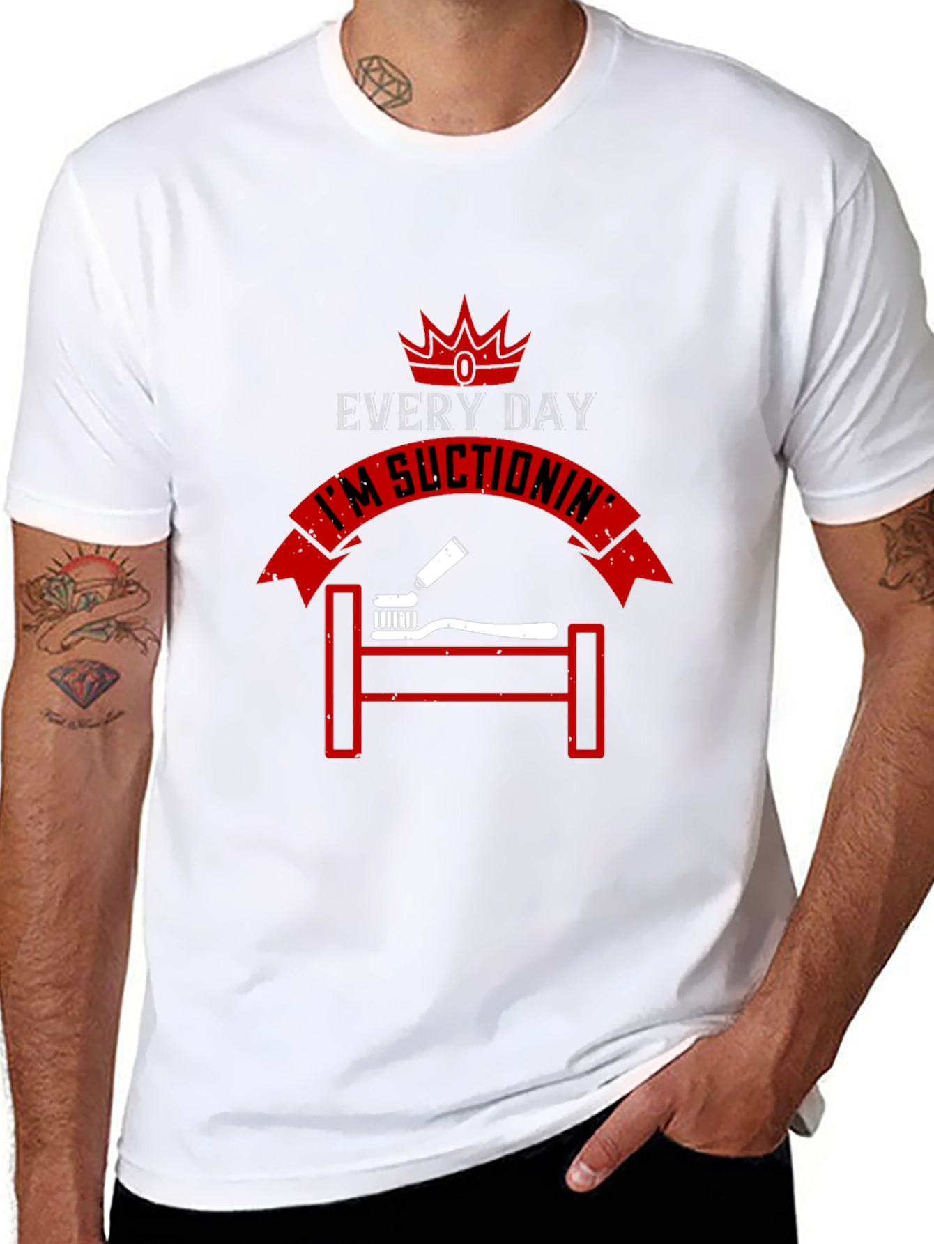 Everyday Im Suctionin Graphic T-Shirt