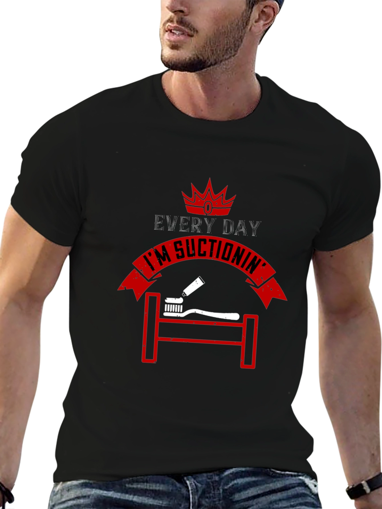 Everyday Im Suctionin Graphic T-Shirt