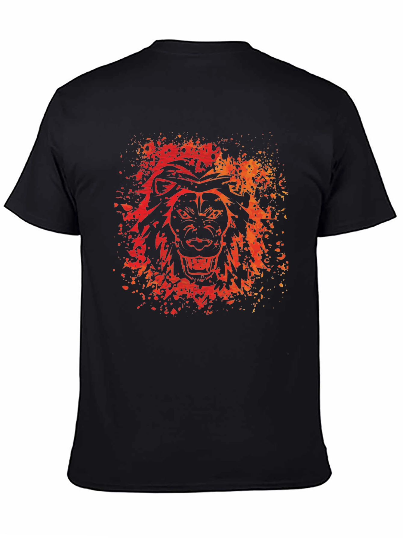Lion Graphic Print T-Shirt - Bold Design Soft Fabric