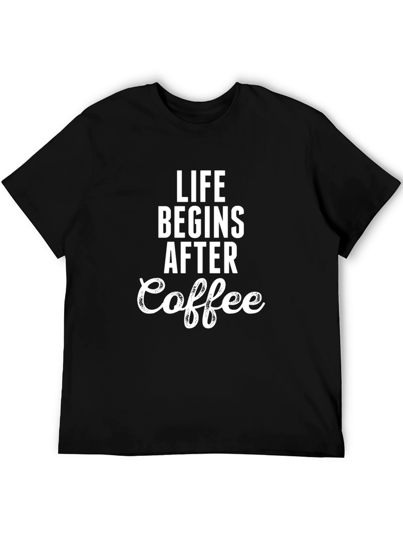 Life Begins After Coffee T-Shirt Funny Graphic Tee