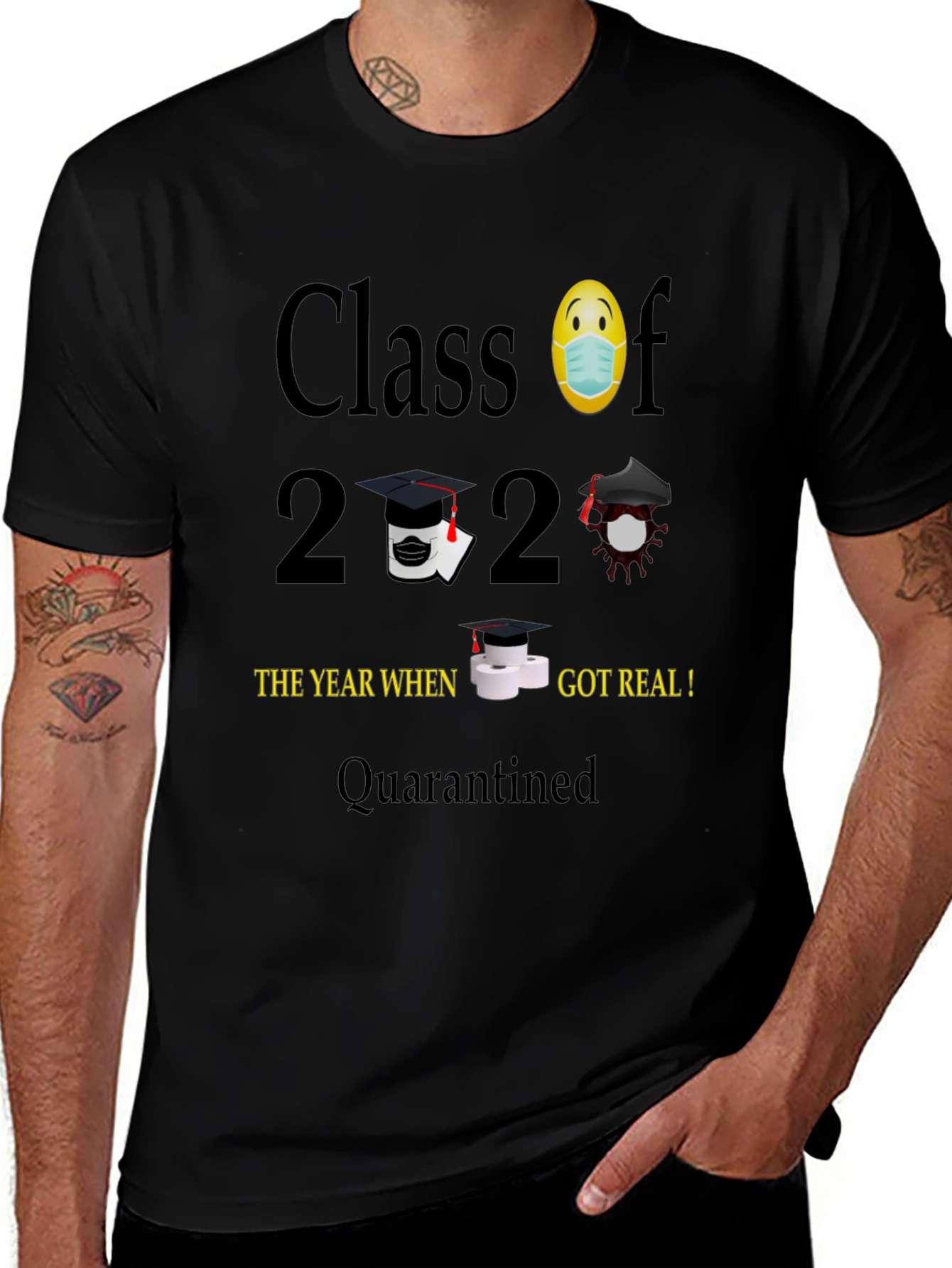 Class of 2020 Pandemic T-Shirt - Quarantined Graduate Tee
