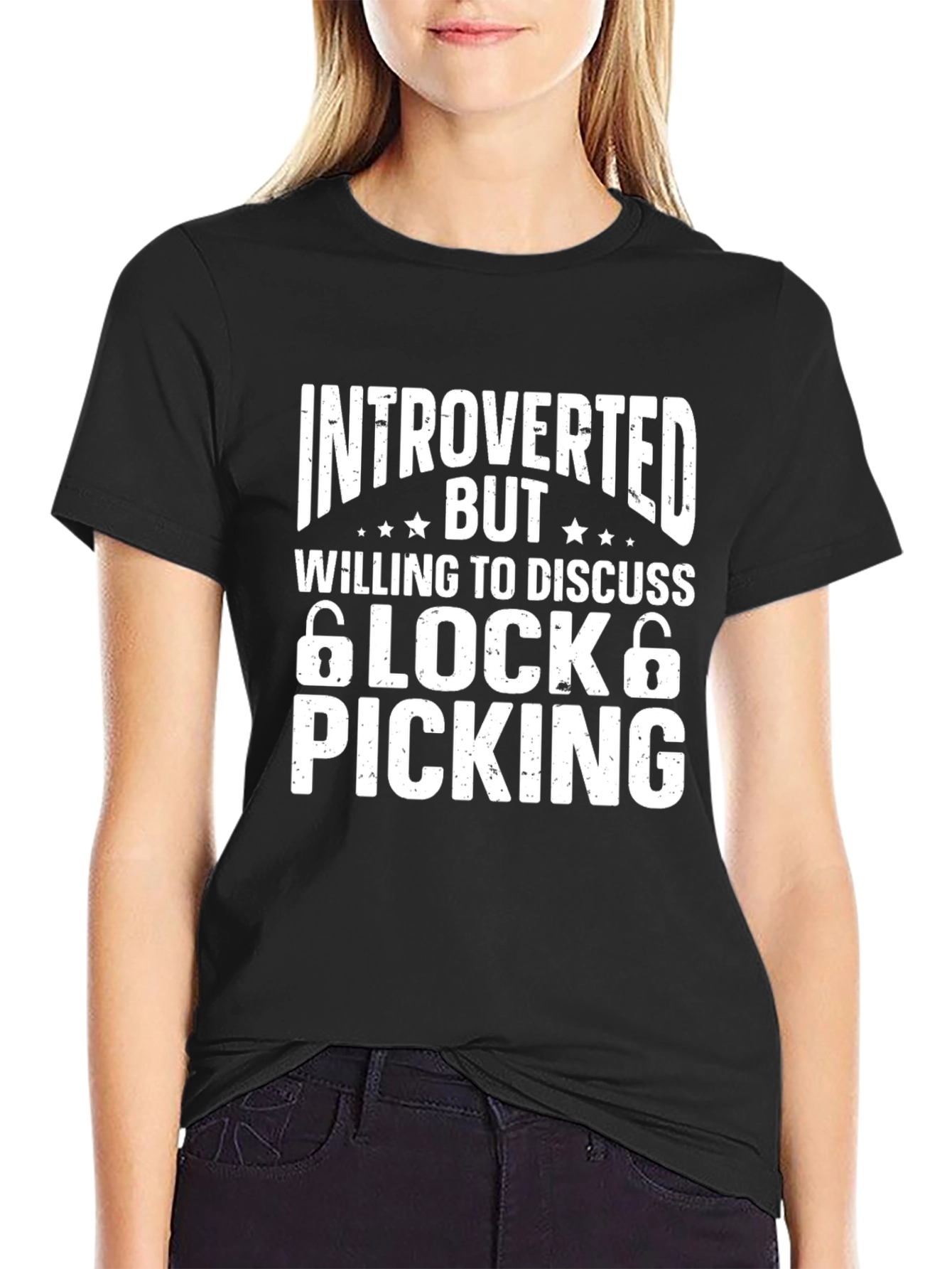 Introverted Lock Picking T-Shirt Funny Locksmith Tee