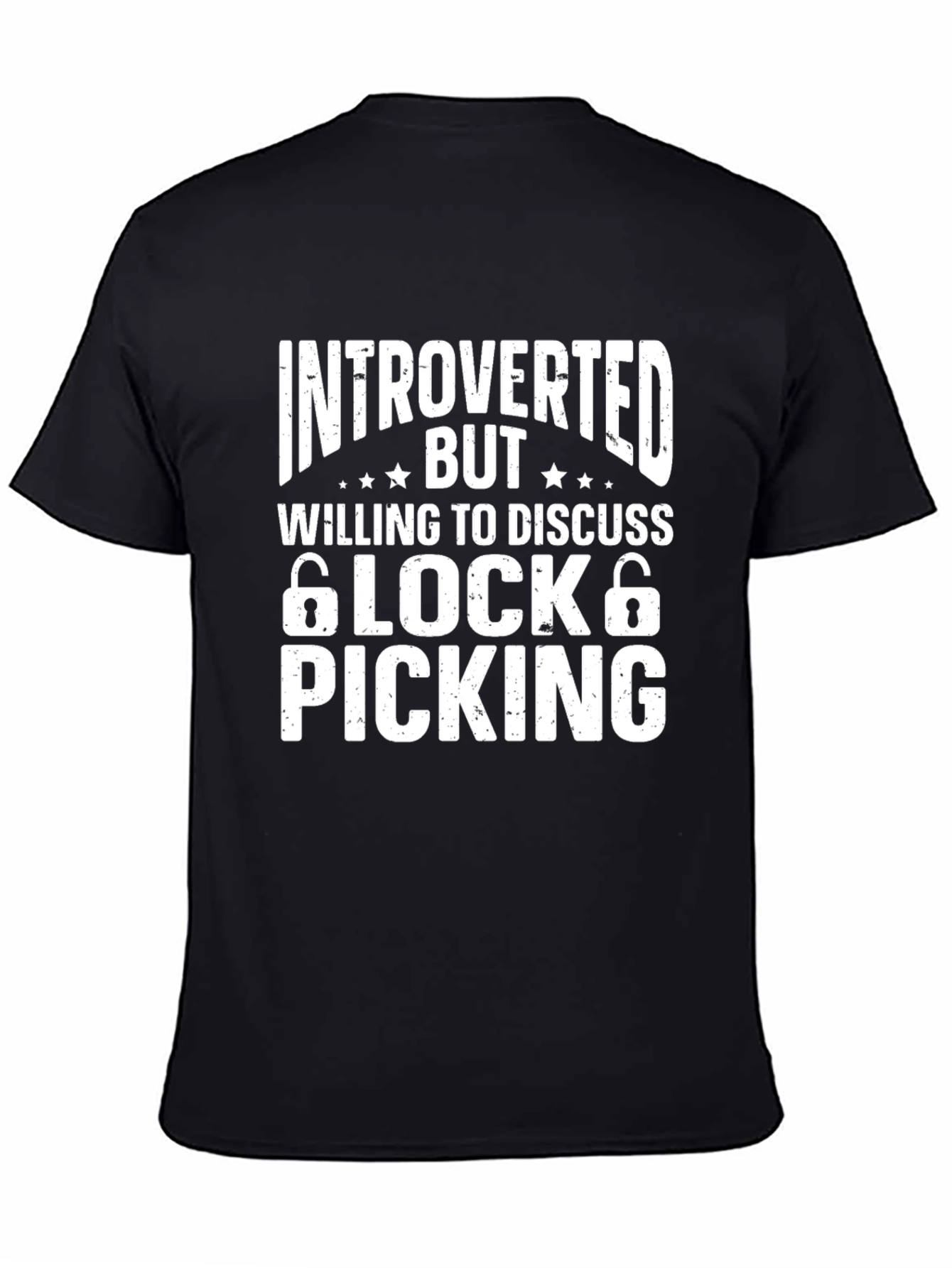 Introverted Lock Picking T-Shirt Funny Locksmith Tee