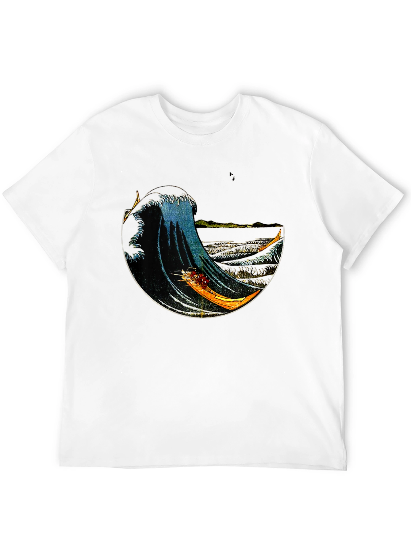 Great Wave Graphic Tee - Artistic Ocean Print