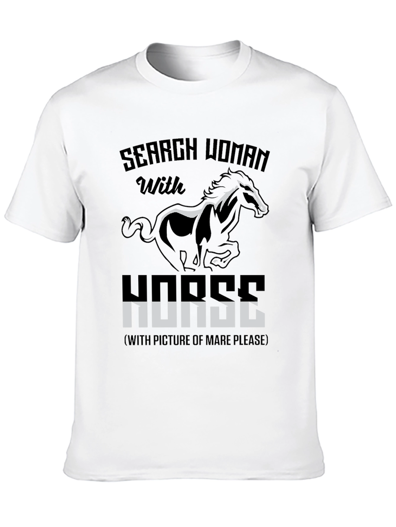 Search Woman With Horse Graphic Tee