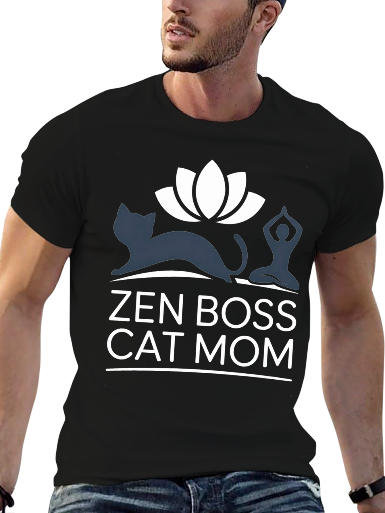 Zen Boss Cat Mom T-Shirt